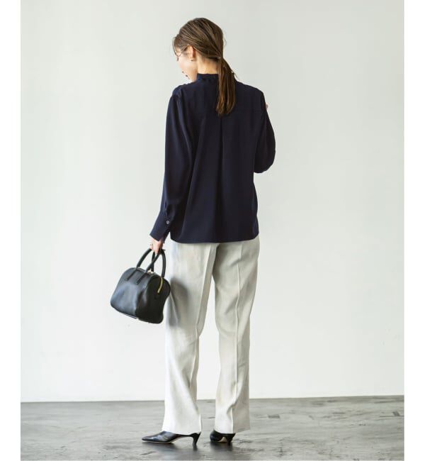 NOBLE「《WEB限定追加》ロイヤルサテンボウタイブラウス 4」|シャツ・ブラウス|