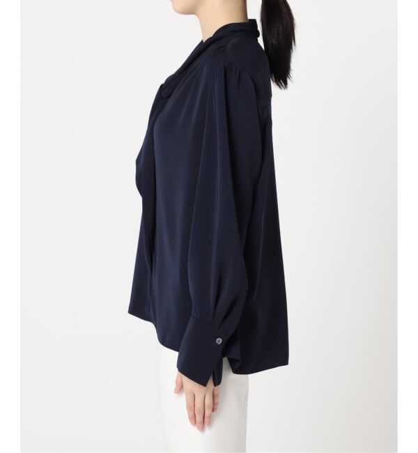 NOBLE「《WEB限定追加》ロイヤルサテンボウタイブラウス 4」|シャツ・ブラウス|