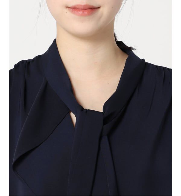 NOBLE「《WEB限定追加》ロイヤルサテンボウタイブラウス 4」|シャツ・ブラウス|