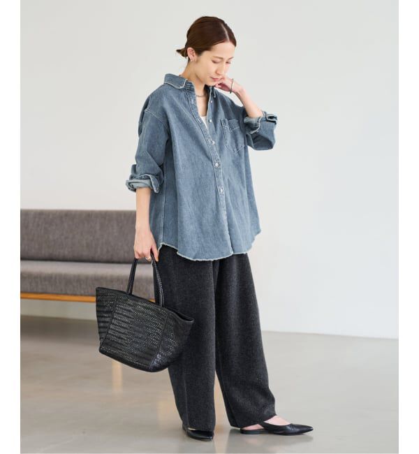 FRAMeWORK「≪追加≫圧縮ウールワイドパンツ」|その他|