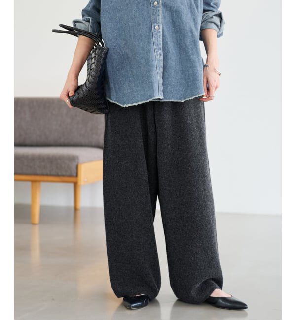 FRAMeWORK「≪追加≫圧縮ウールワイドパンツ」|その他|