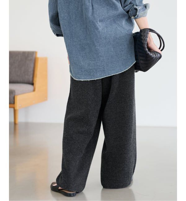 FRAMeWORK「≪追加≫圧縮ウールワイドパンツ」|その他|