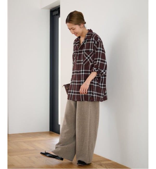 FRAMeWORK「≪追加≫圧縮ウールワイドパンツ」|その他|