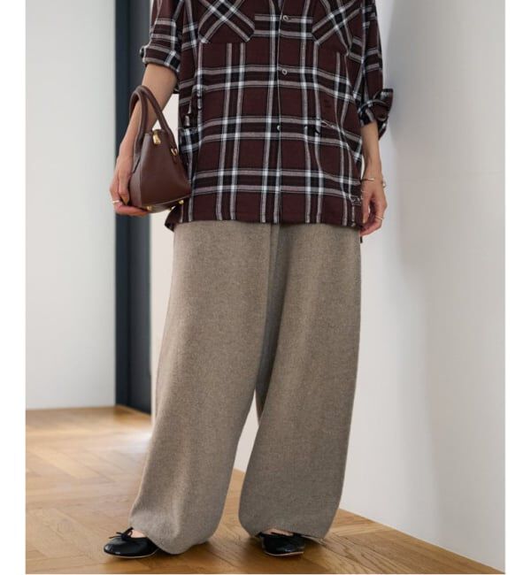 FRAMeWORK「≪追加≫圧縮ウールワイドパンツ」|その他|