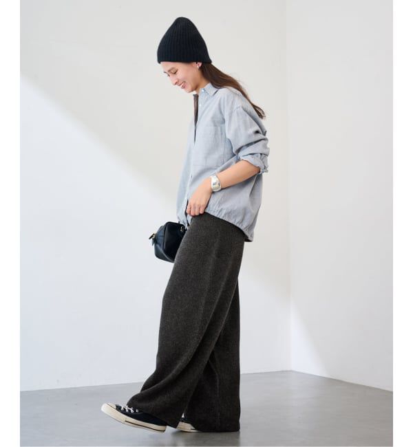 FRAMeWORK「≪追加≫圧縮ウールワイドパンツ」|その他|
