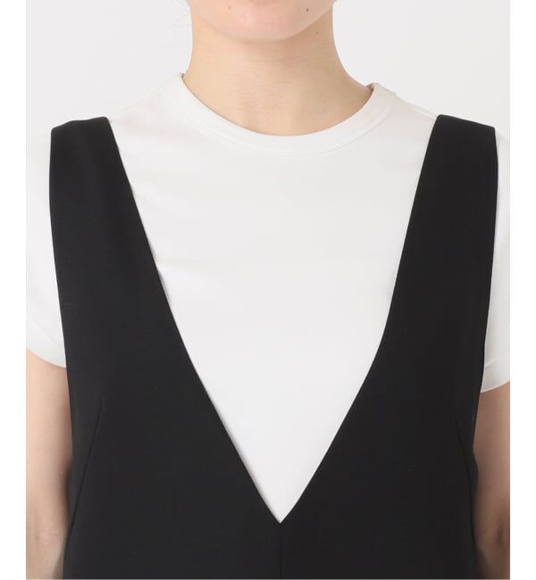 NOBLE「《WEB限定追加》ストレートVネックワンピース」|ワンピース|