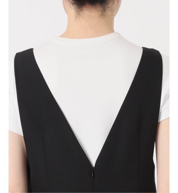 NOBLE「《WEB限定追加》ストレートVネックワンピース」|ワンピース|