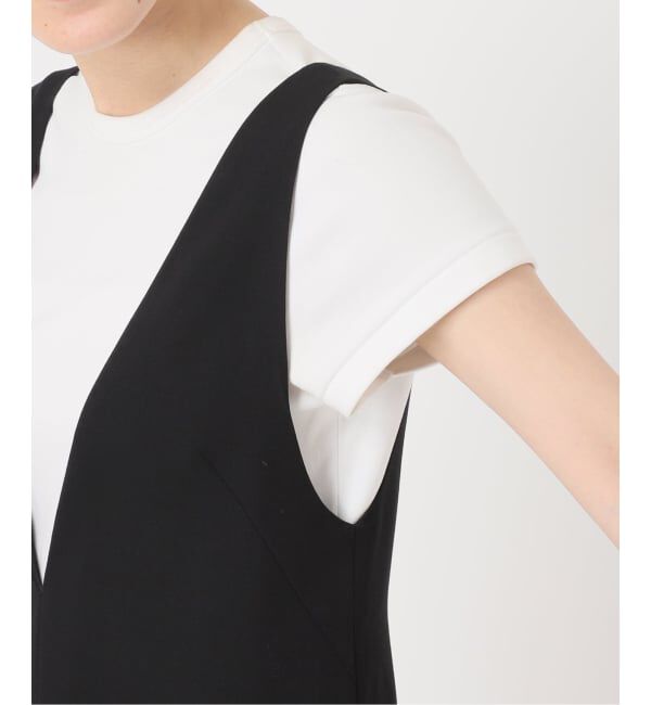 NOBLE「《WEB限定追加》ストレートVネックワンピース」|ワンピース|