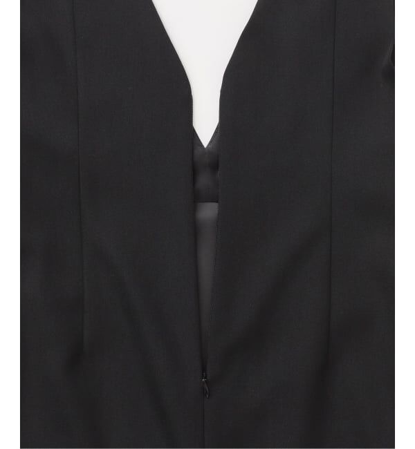 NOBLE「《WEB限定追加》ストレートVネックワンピース」|ワンピース|