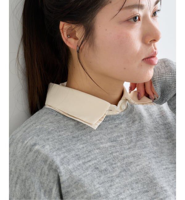 U by SPICK&SPAN「ダブルカラーシャツ」|シャツ・ブラウス|