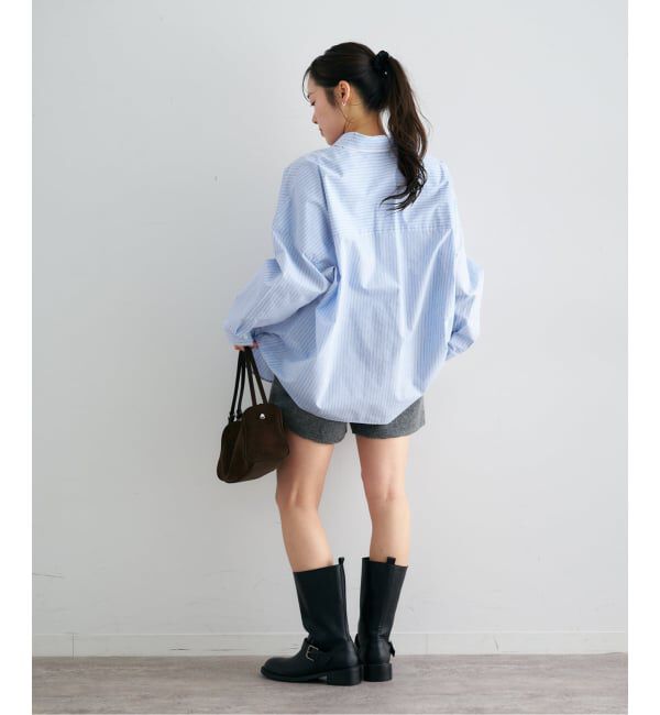 U by SPICK&SPAN「ダブルカラーシャツ」|シャツ・ブラウス|