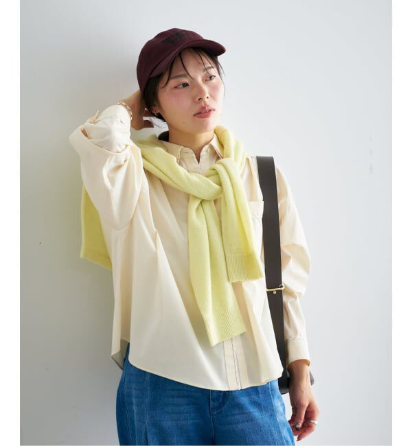 U by SPICK&SPAN「ダブルカラーシャツ」|シャツ・ブラウス|イエロー A