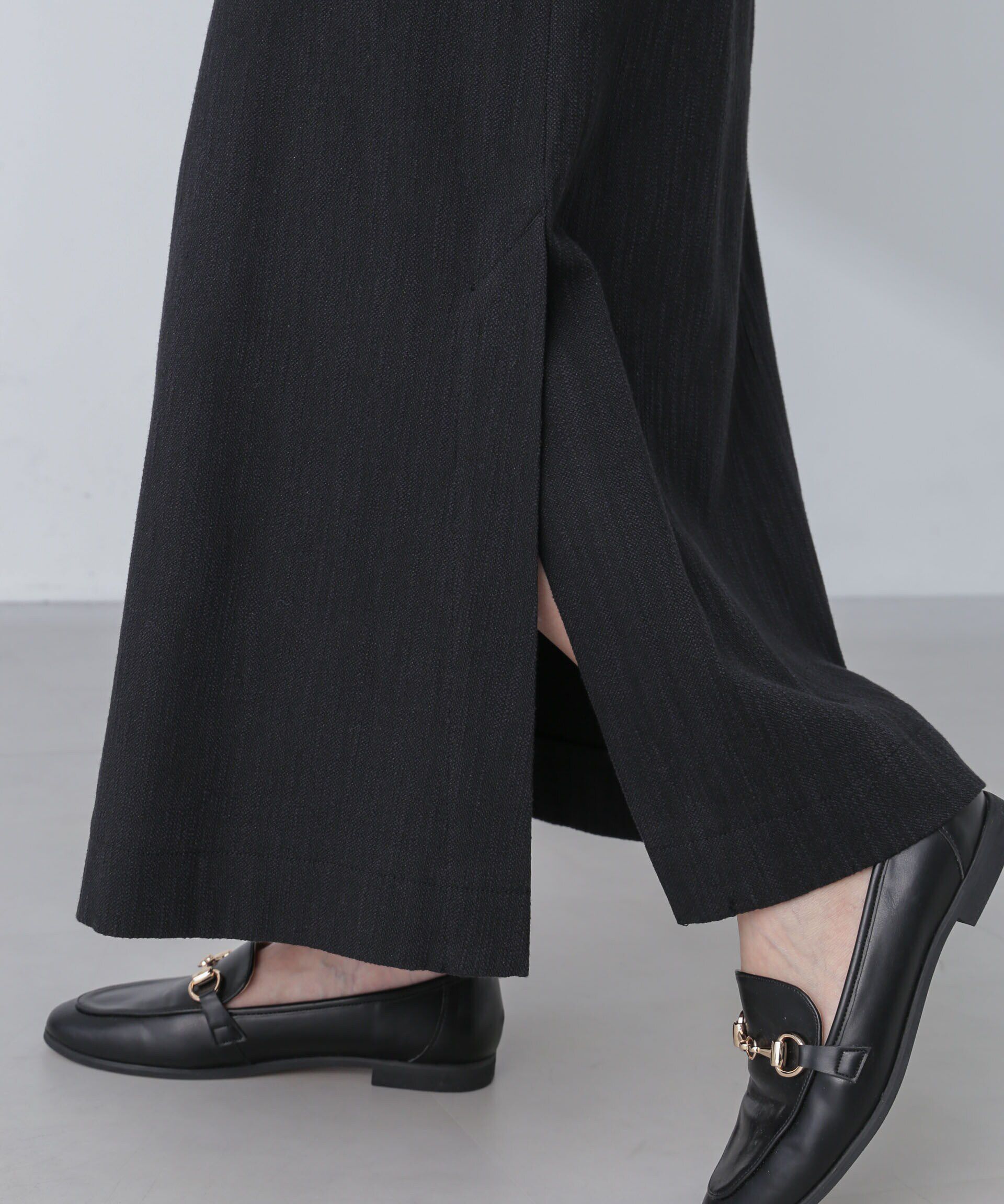 nano･universe「スラブメランジマキシスカート(セットアップ可)」|スカート|