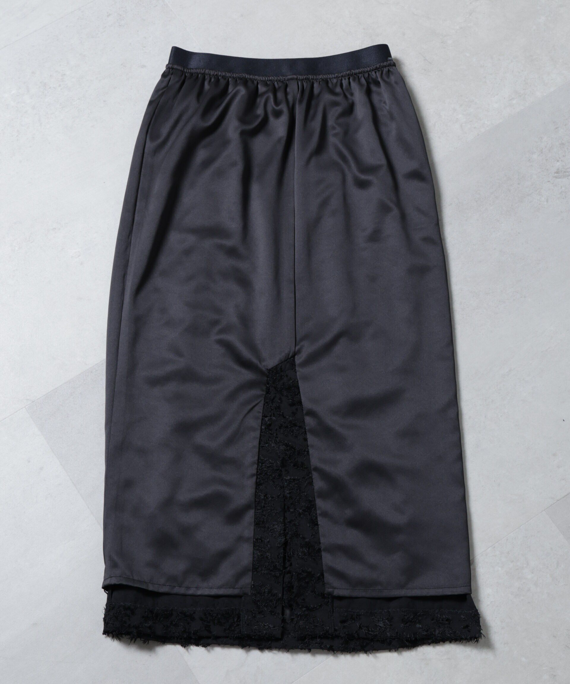 nano･universe「フリンジジャガードコクーンギャザースカート」|スカート|