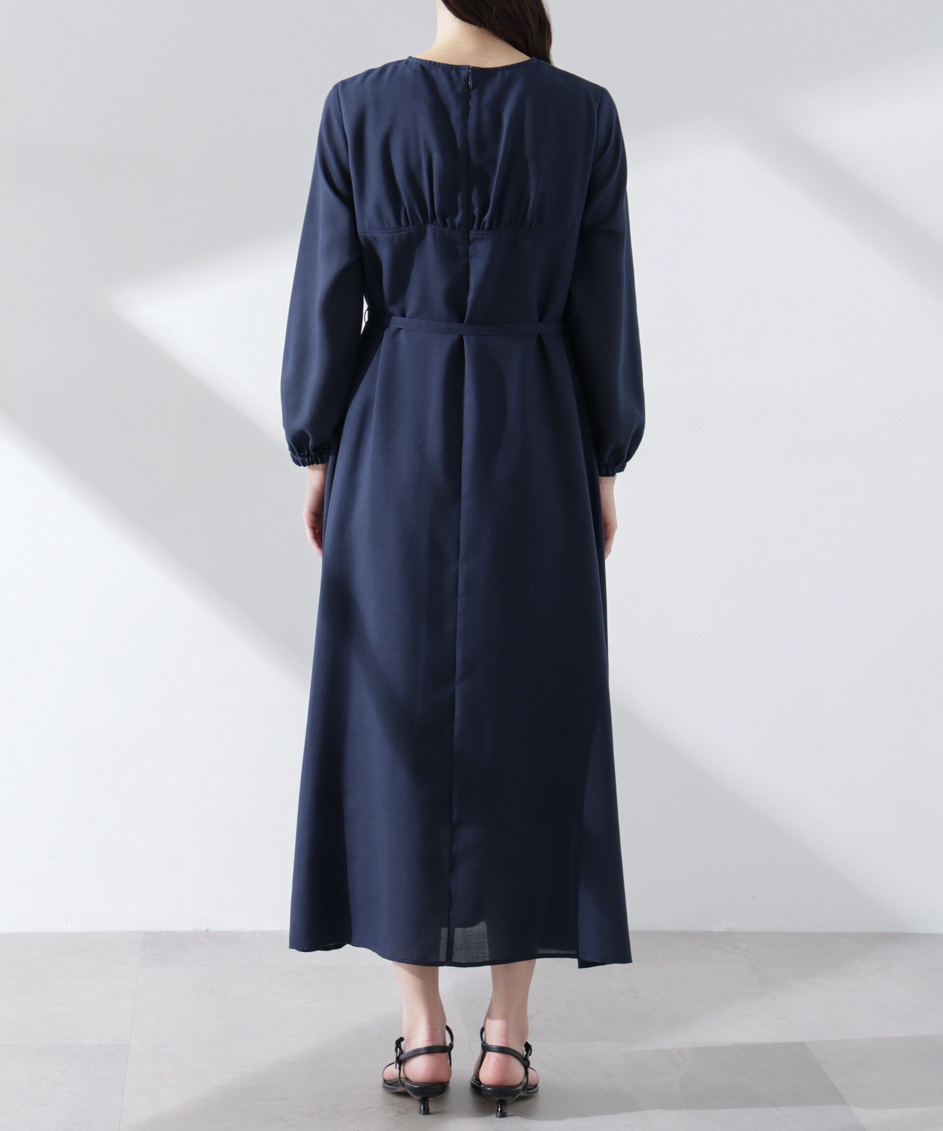 nano･universe「ベルト付きビエラワンピース」|ワンピース|