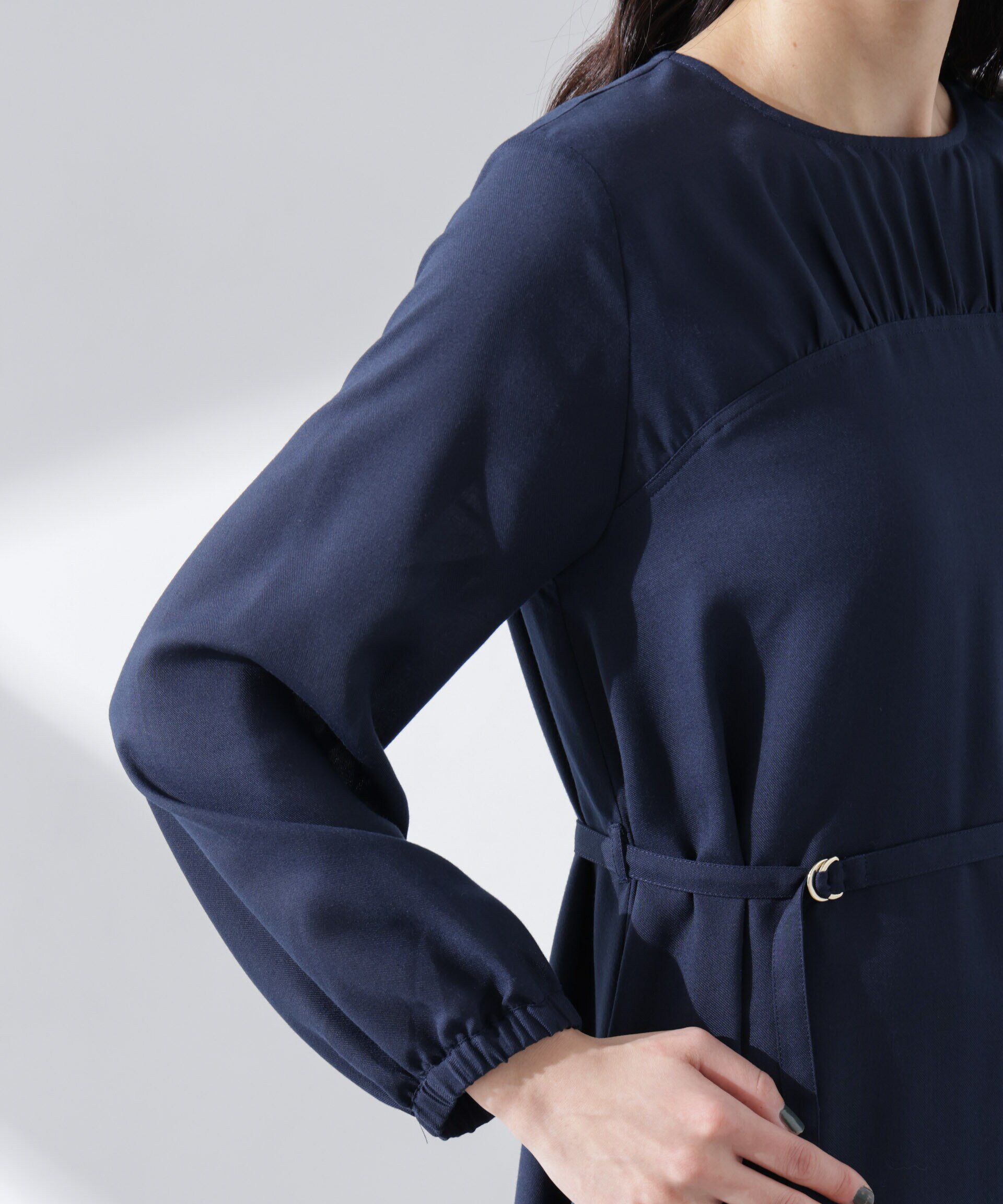 nano･universe「ベルト付きビエラワンピース」|ワンピース|