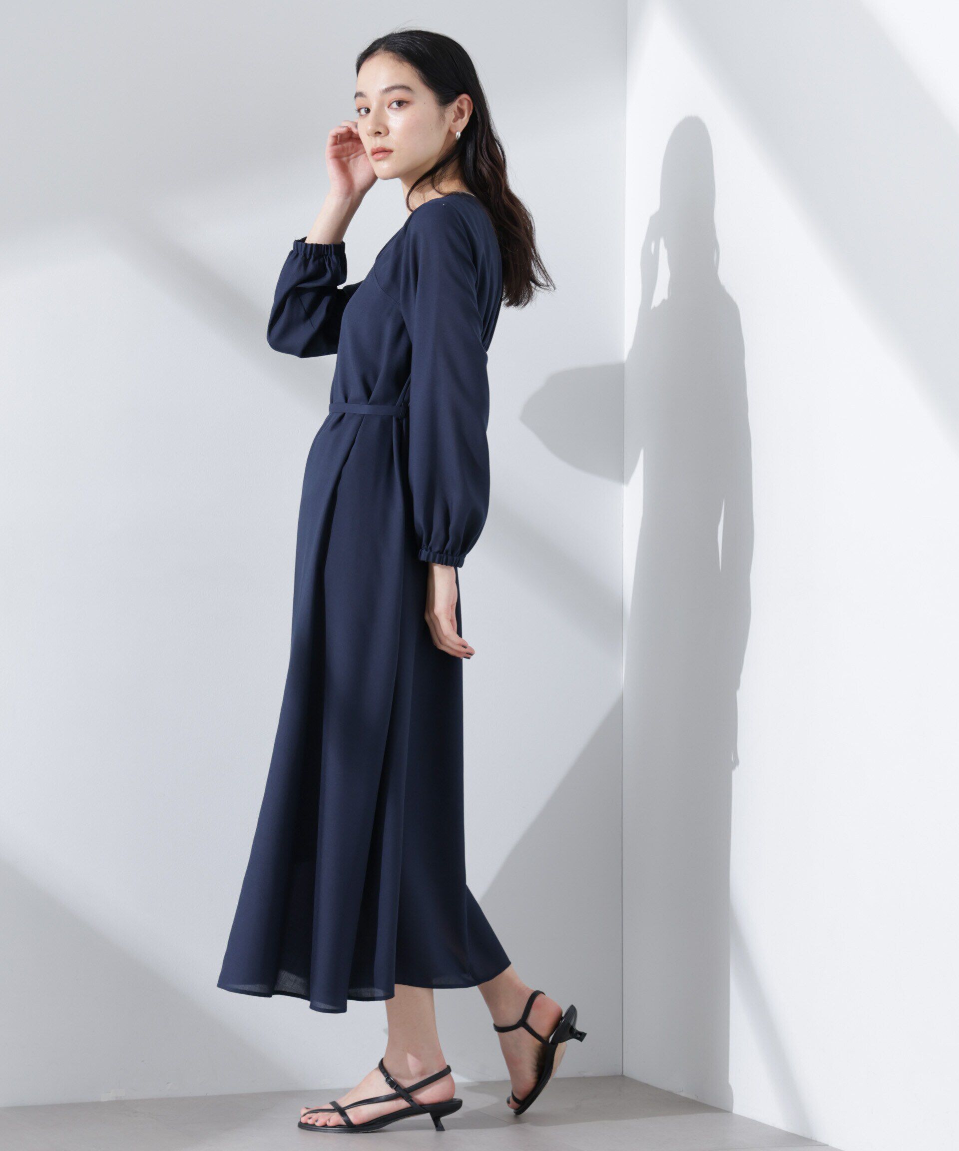 nano･universe「ベルト付きビエラワンピース」|ワンピース|