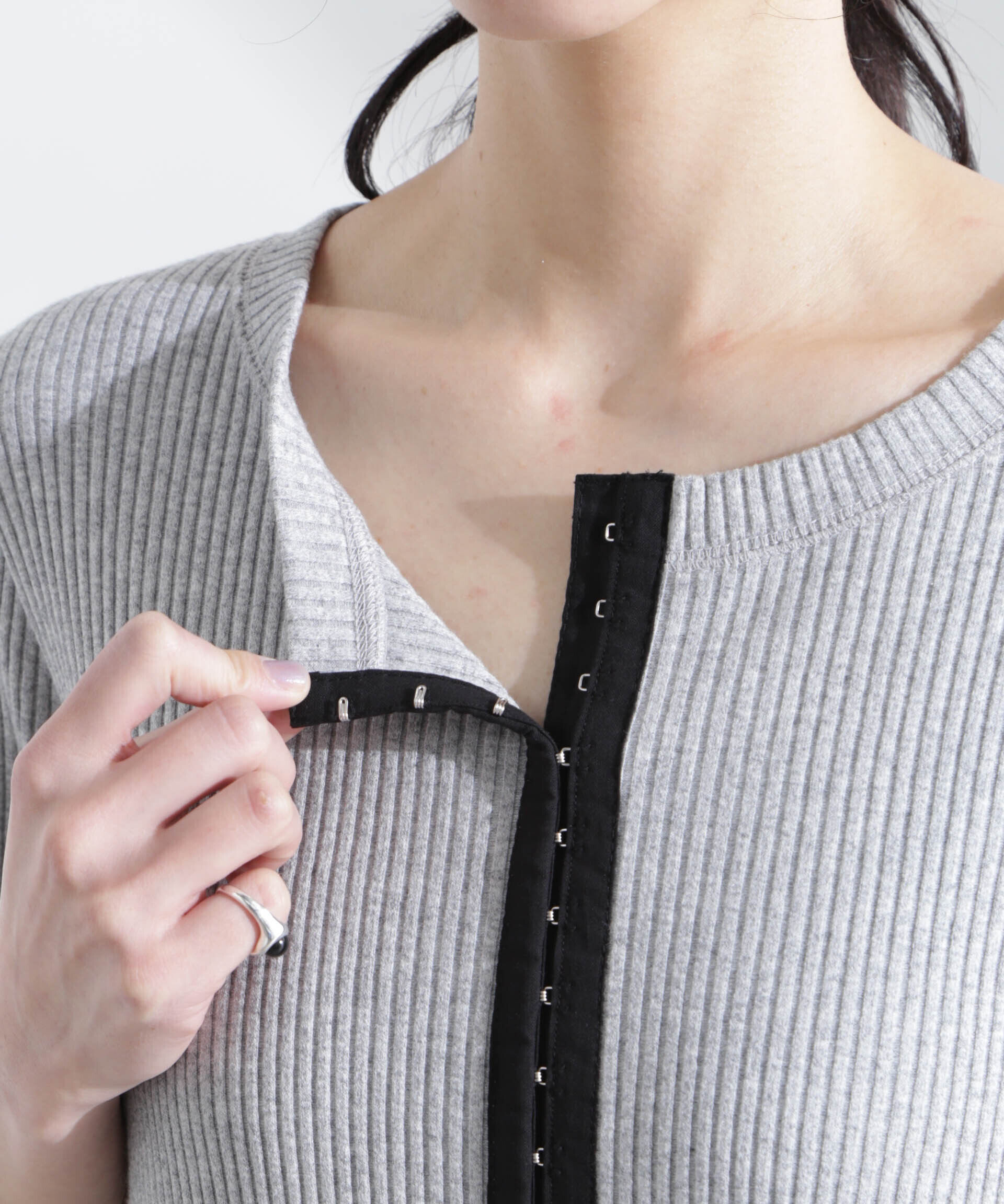 nano･universe「メニーホックカットリブワンピース」|ワンピース|