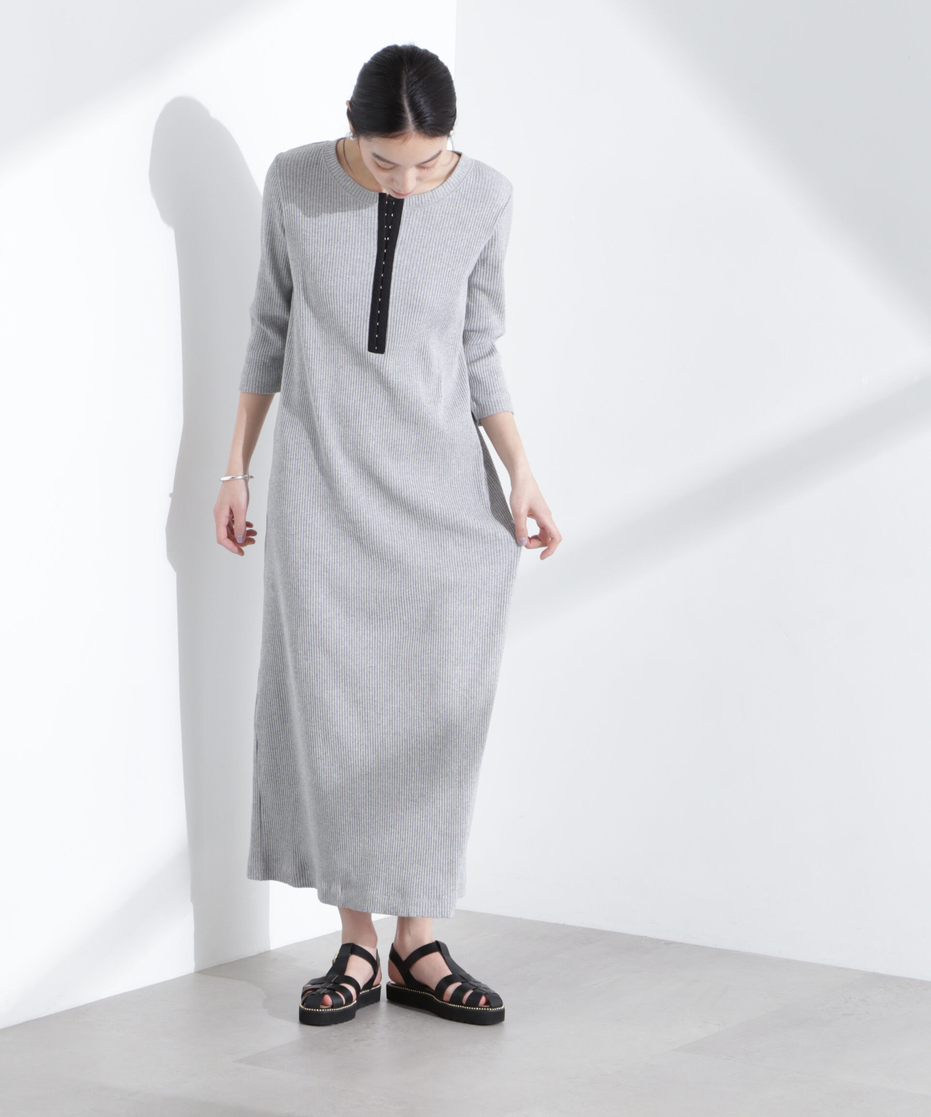 nano･universe「メニーホックカットリブワンピース」|ワンピース|