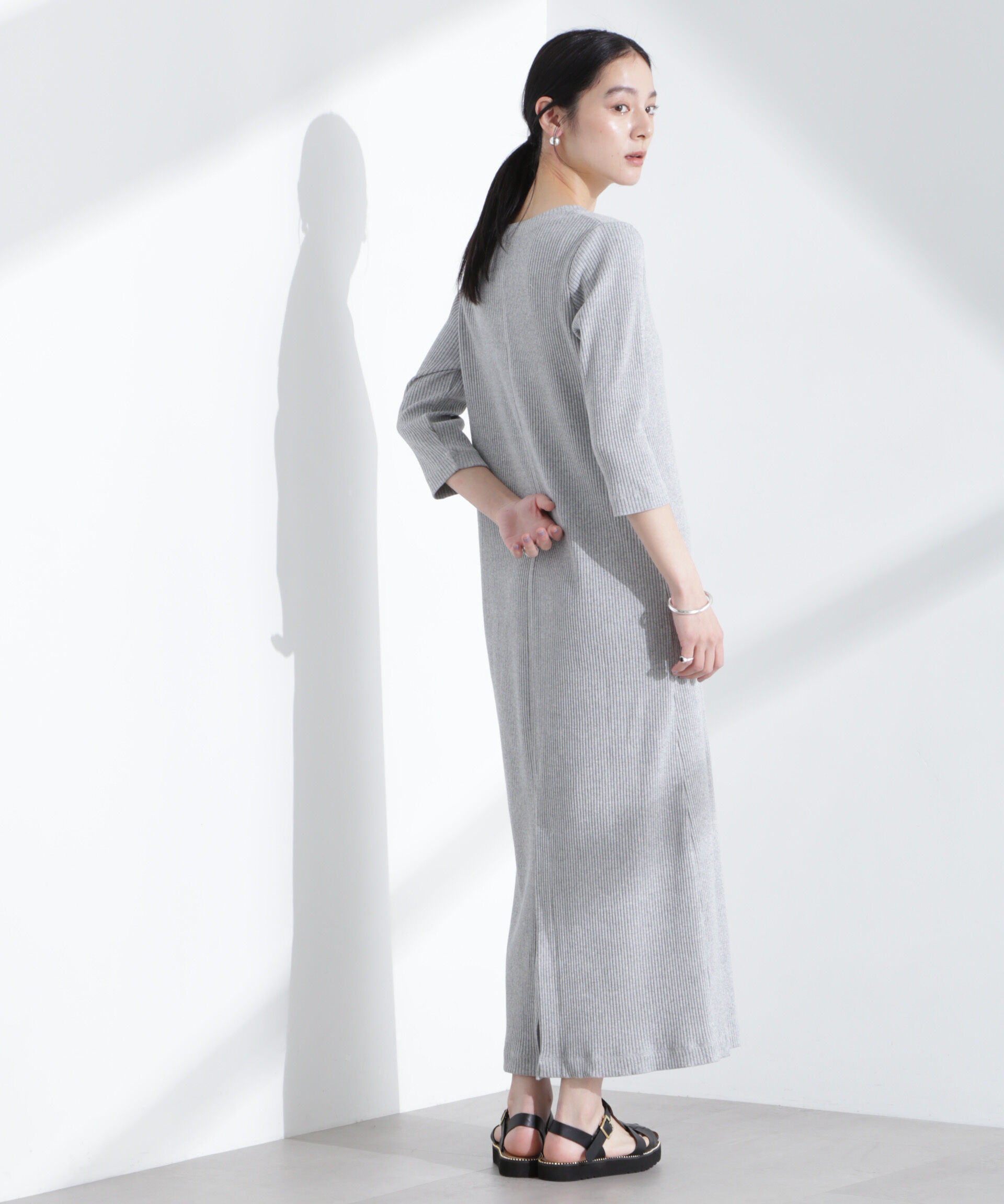 nano･universe「メニーホックカットリブワンピース」|ワンピース|