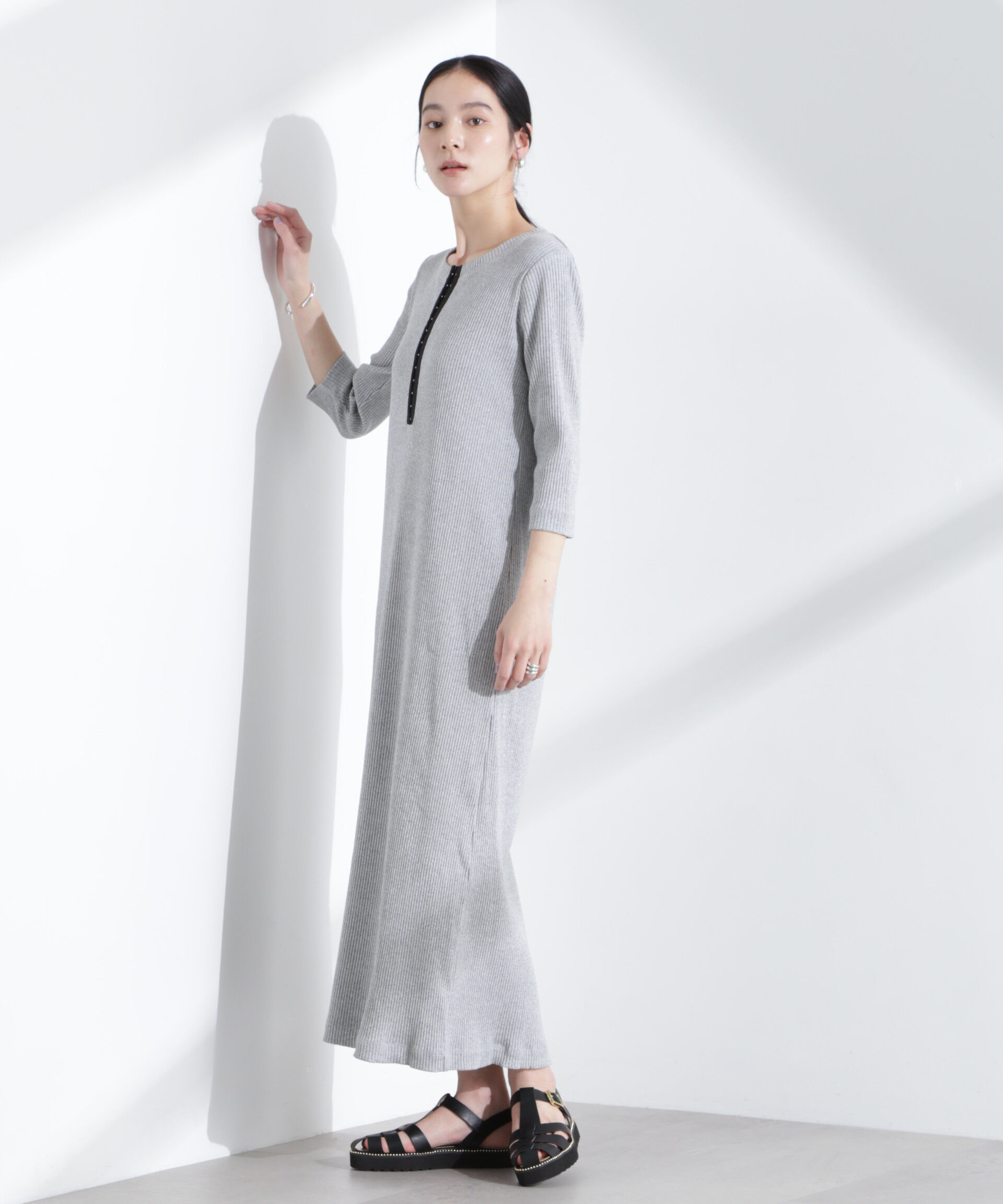 nano･universe「メニーホックカットリブワンピース」|ワンピース|