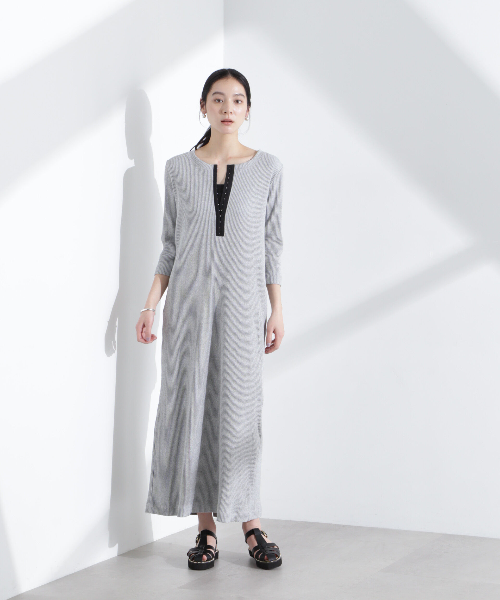 nano･universe「メニーホックカットリブワンピース」|ワンピース|