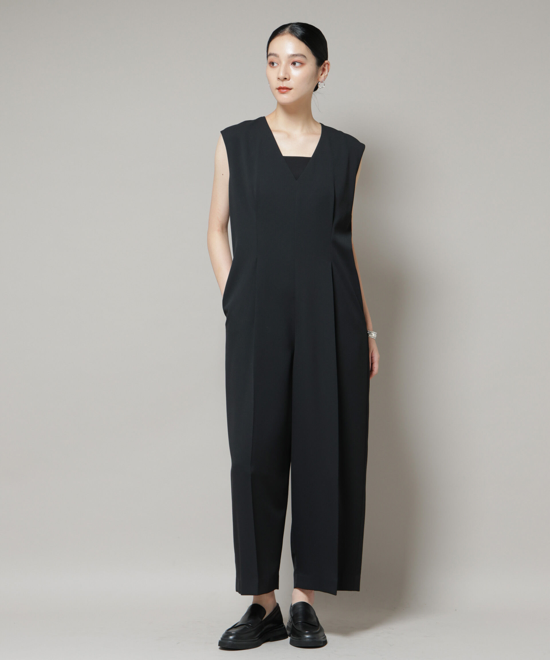 nano･universe「Vネックオールインワン」|ワンピース|