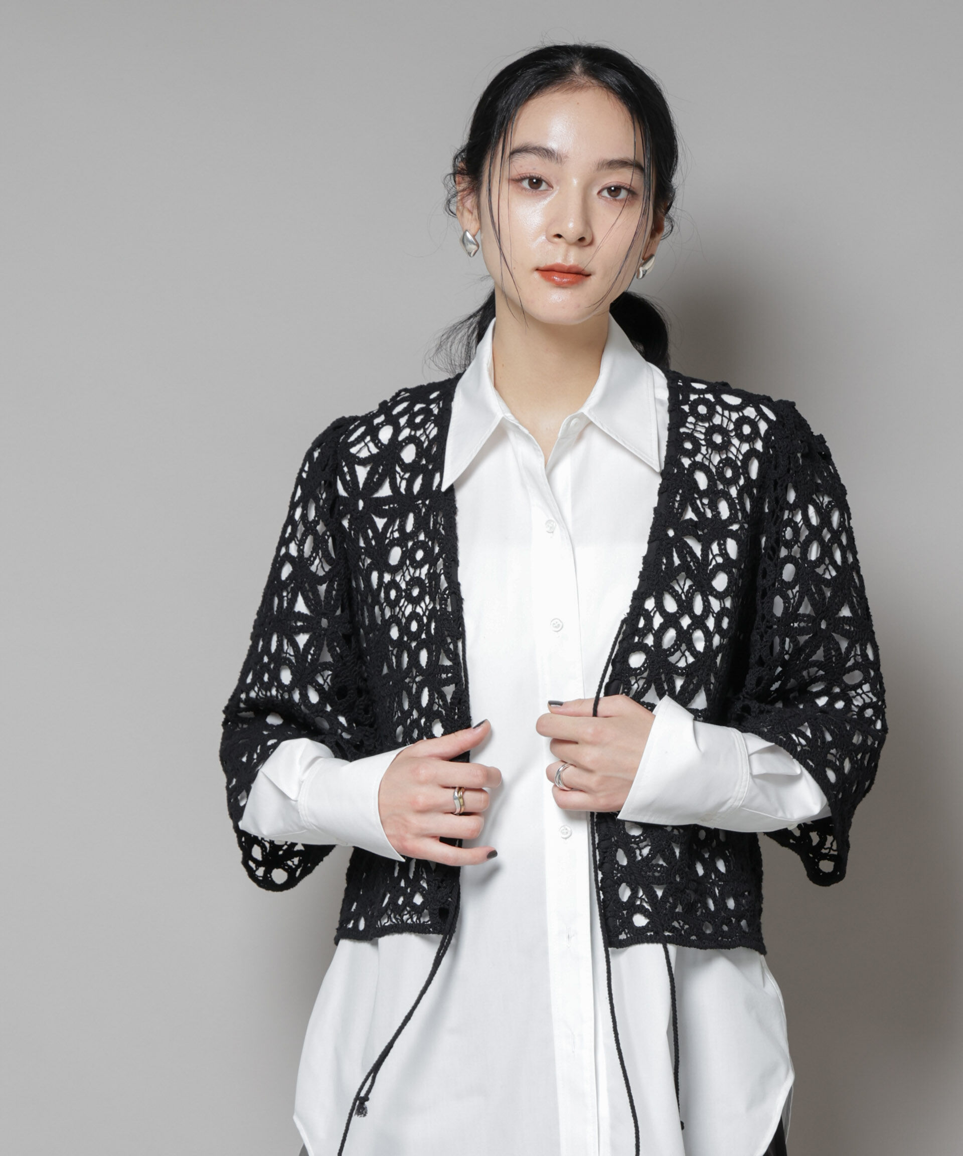 nano･universe「コットンコードレースジャケット」|テーラードジャケット|
