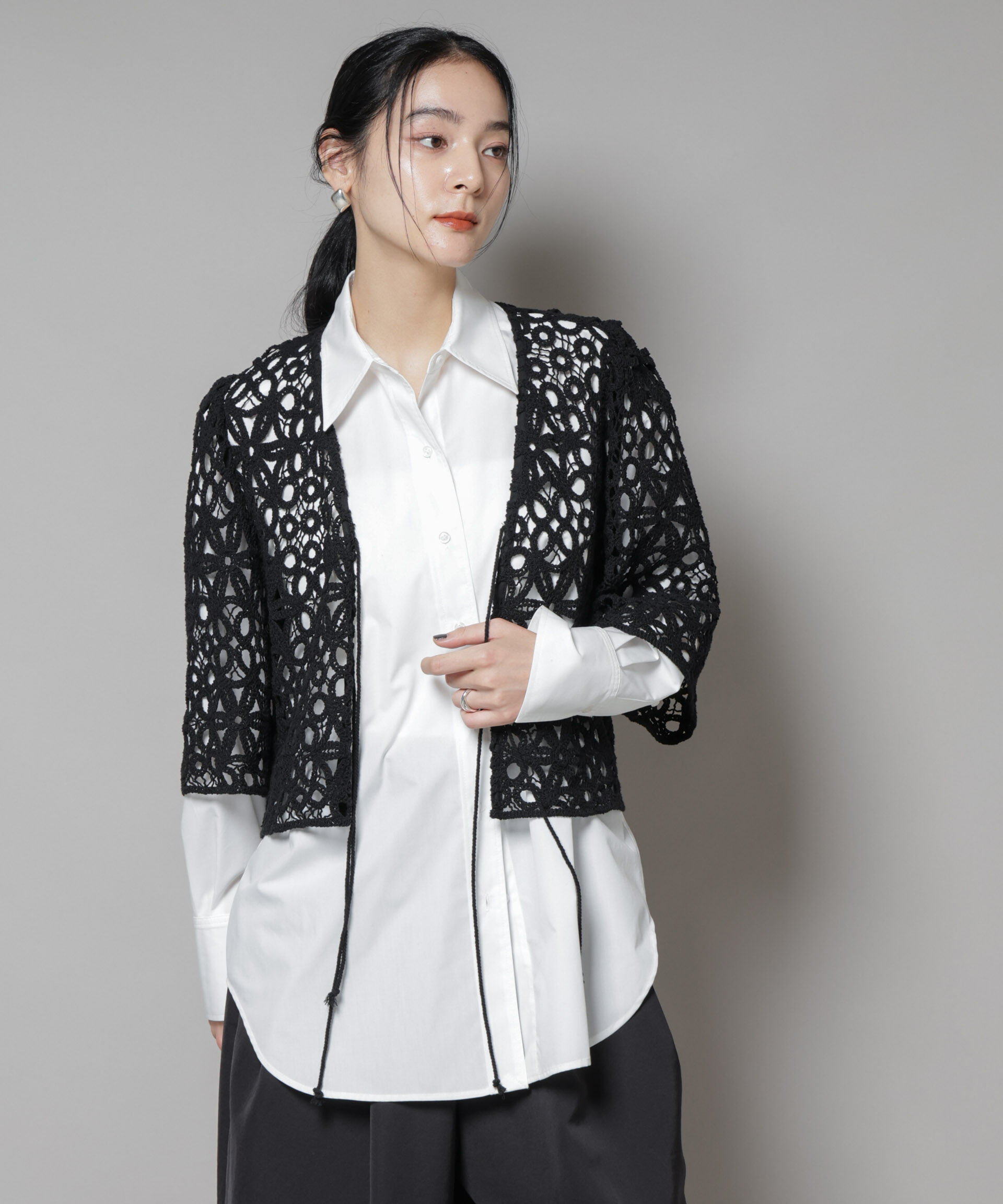 nano･universe「コットンコードレースジャケット」|テーラードジャケット|