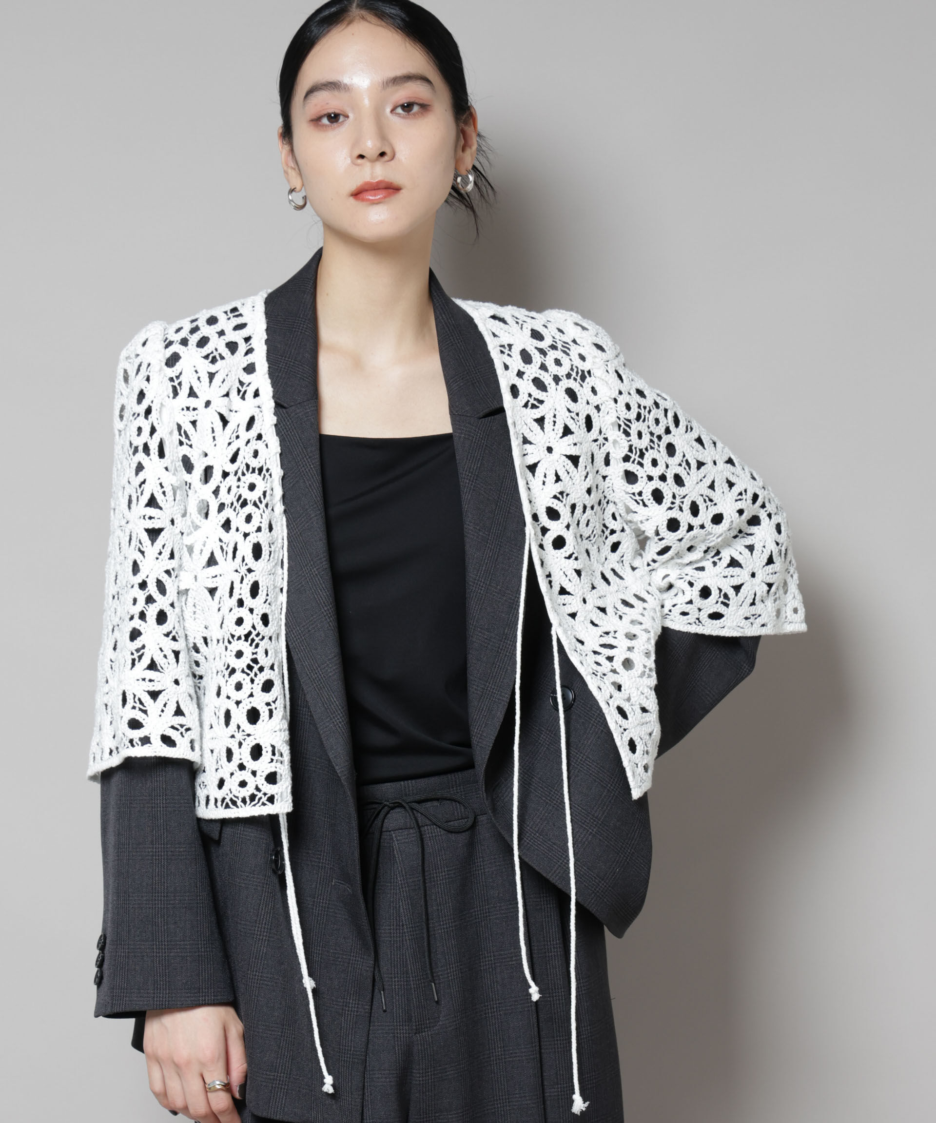 nano･universe「コットンコードレースジャケット」|テーラードジャケット|