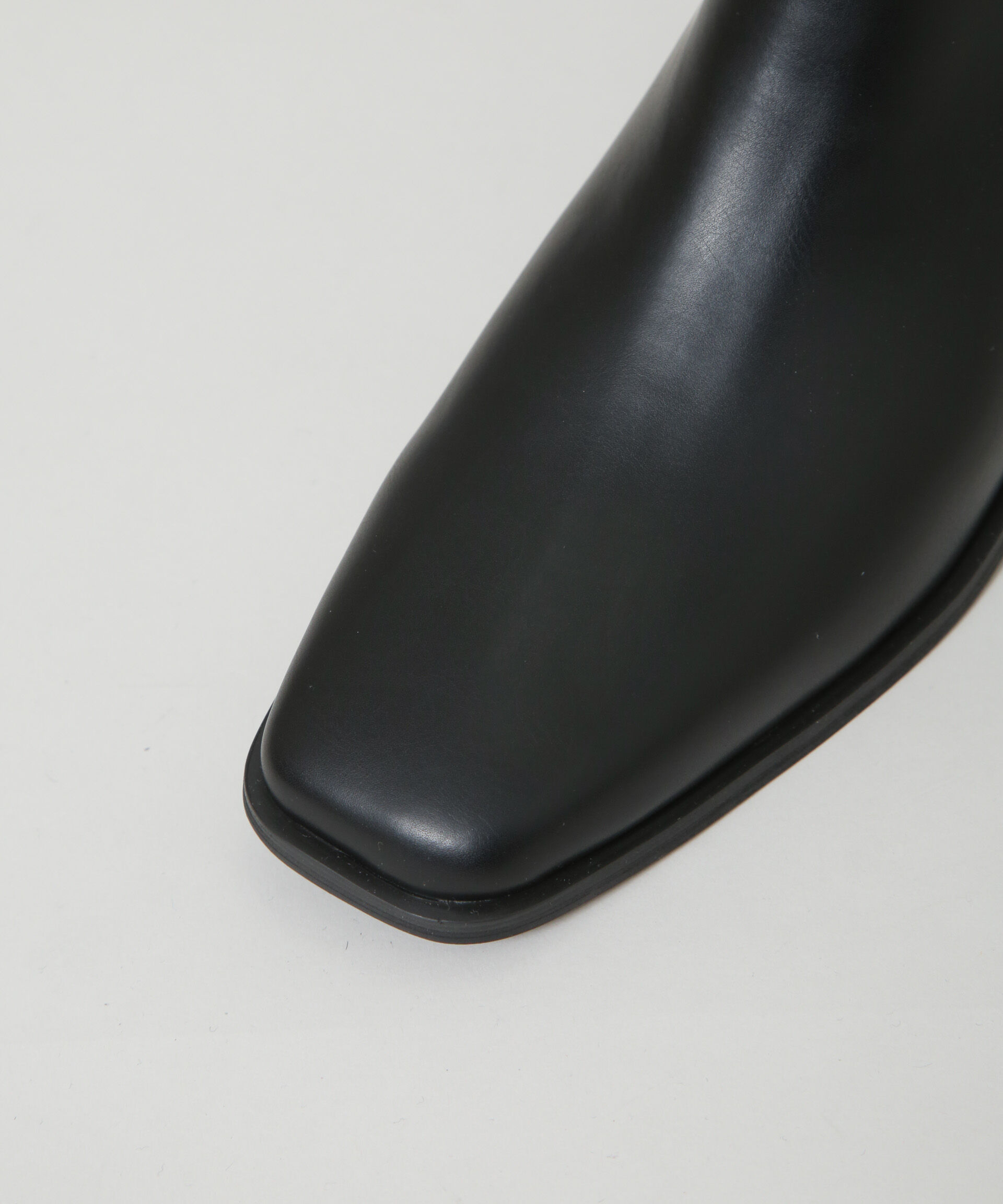 nano･universe「スクエアトゥフラットブーツ」|ビジネス・ドレスシューズ|
