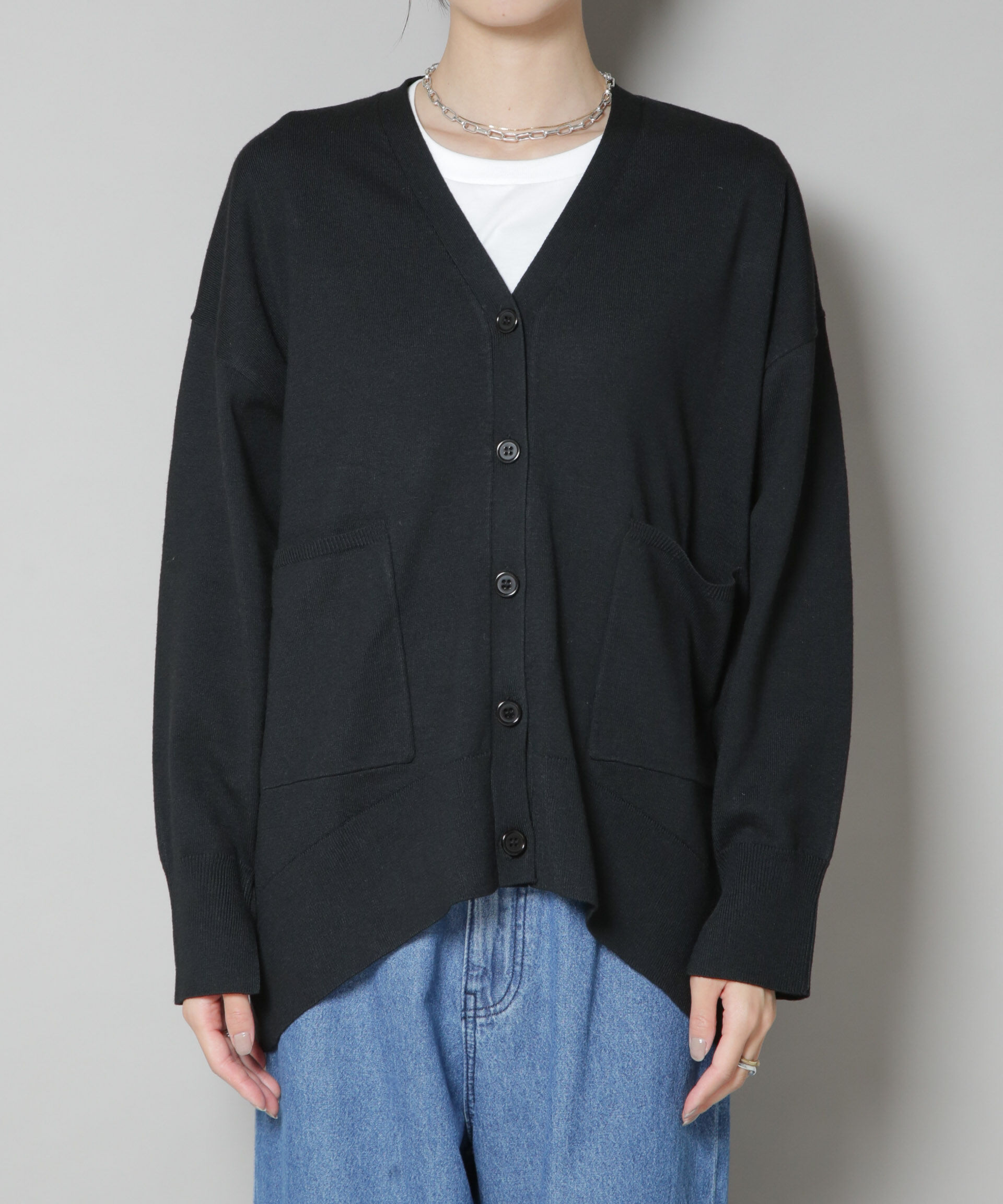 nano･universe「毛玉抑制ニットカーディガン(セットアップ可)」|ニット・セーター|