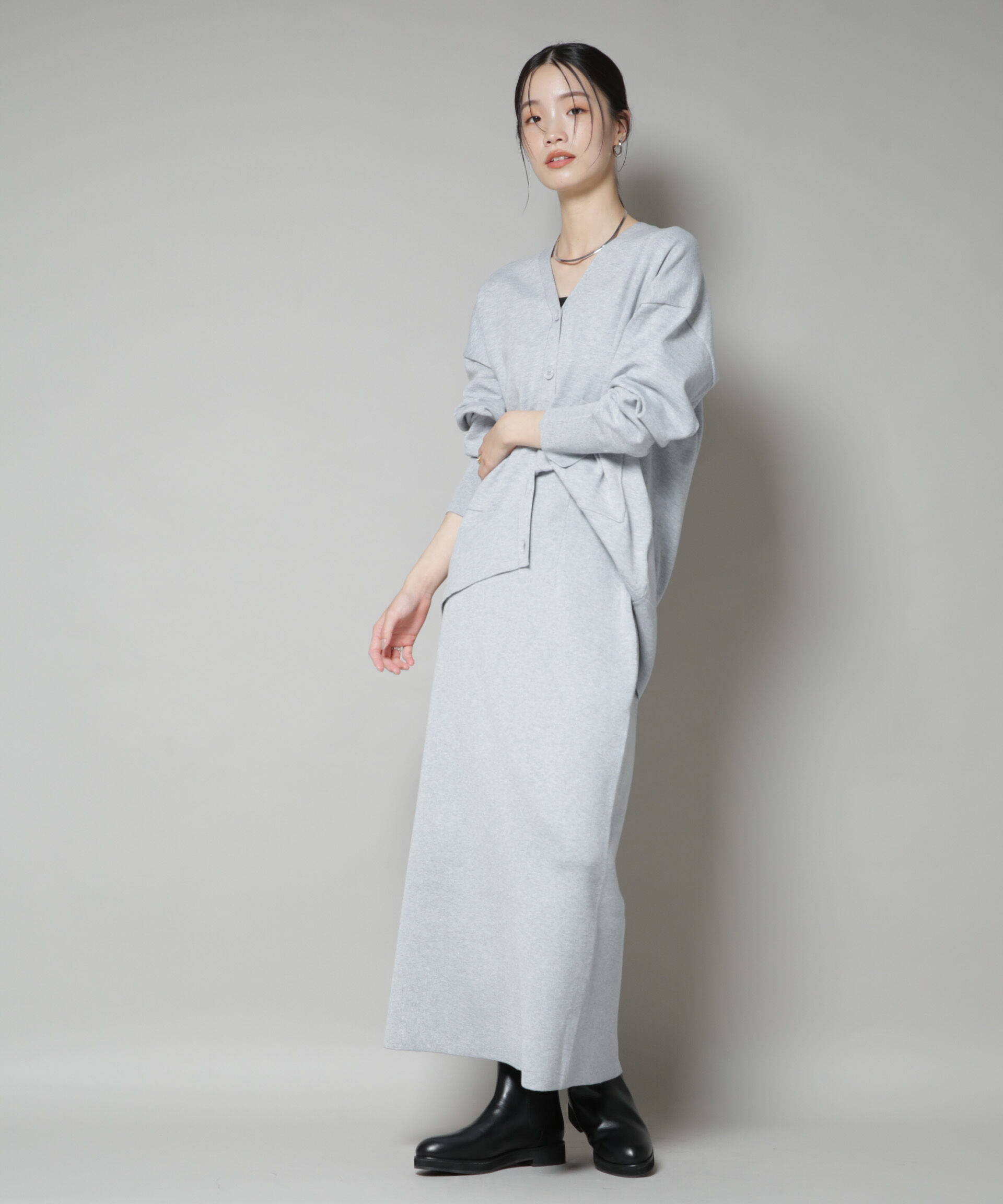 nano･universe「毛玉抑制総針スカート(セットアップ可)」|スカート|