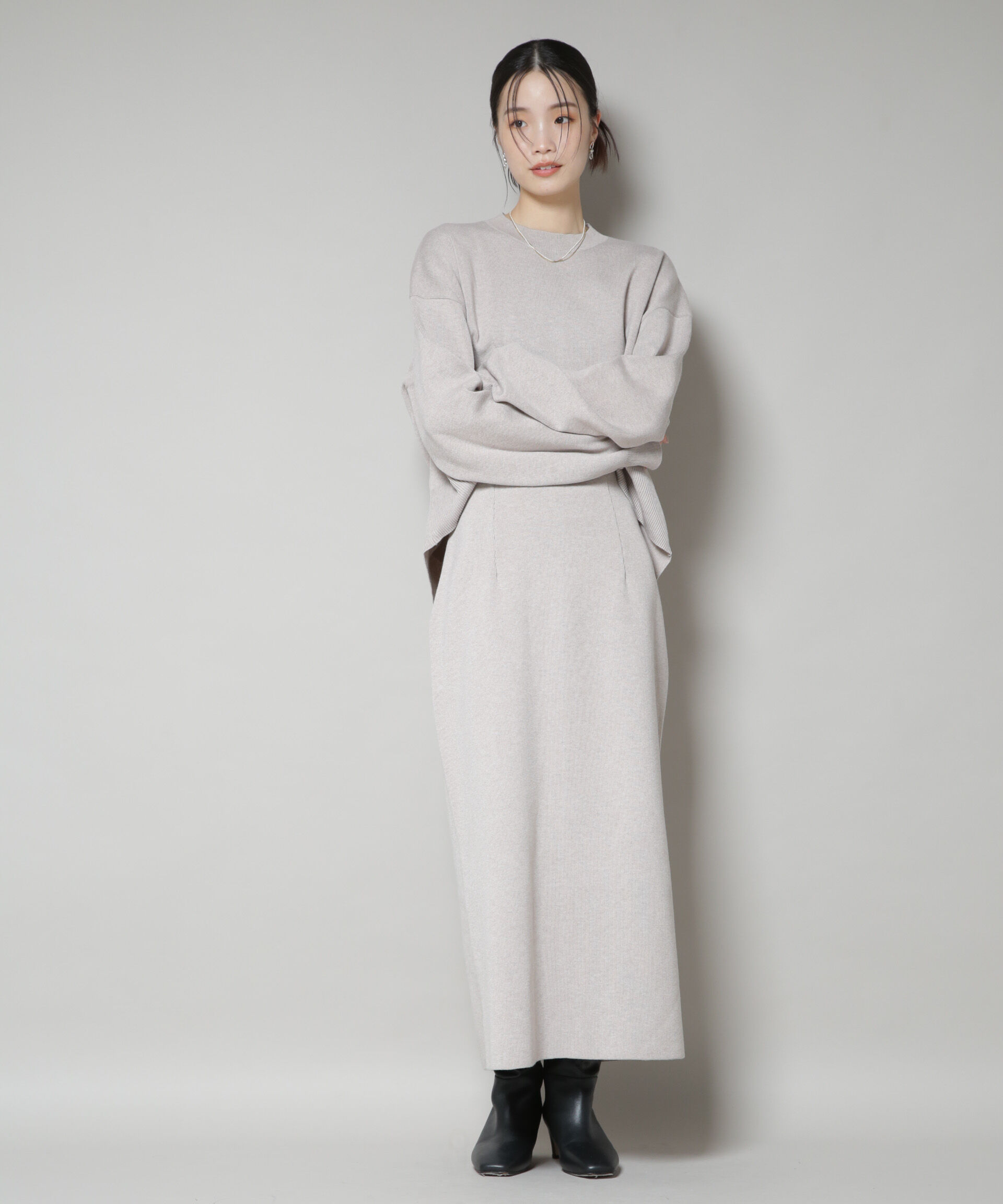 nano･universe「毛玉抑制総針スカート(セットアップ可)」|スカート|