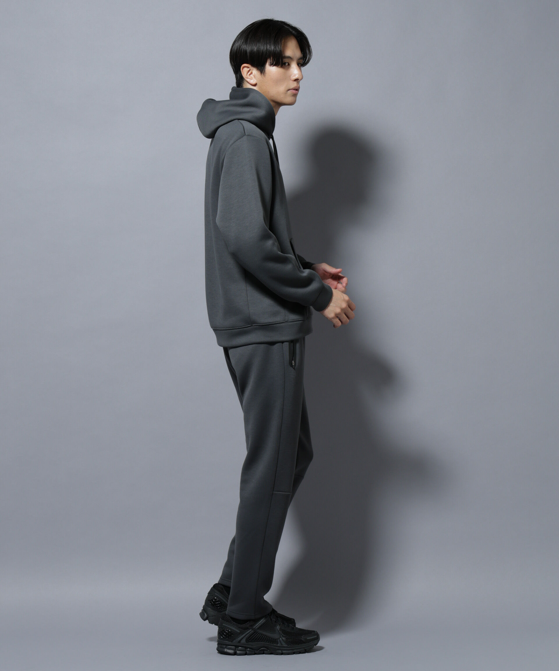 nano･universe「パネルダンボールジョガーパンツ（セットアップ可）」|チノ|