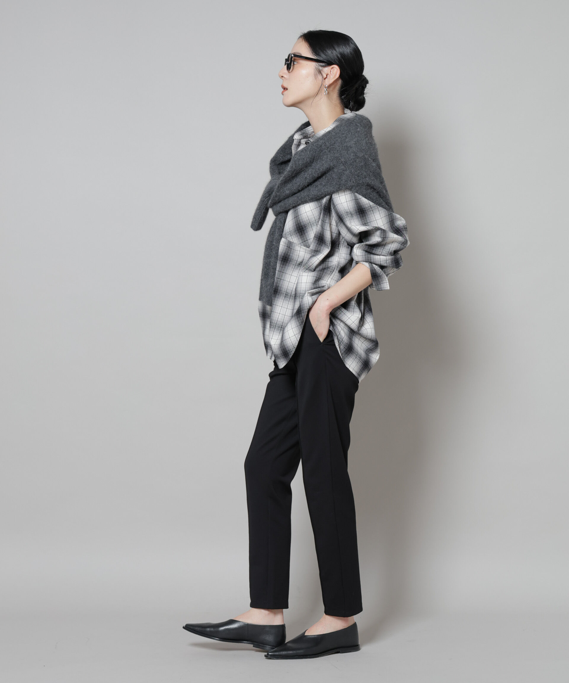 nano･universe「オンブレチェックオーバーネルシャツ」|シャツ・ブラウス|