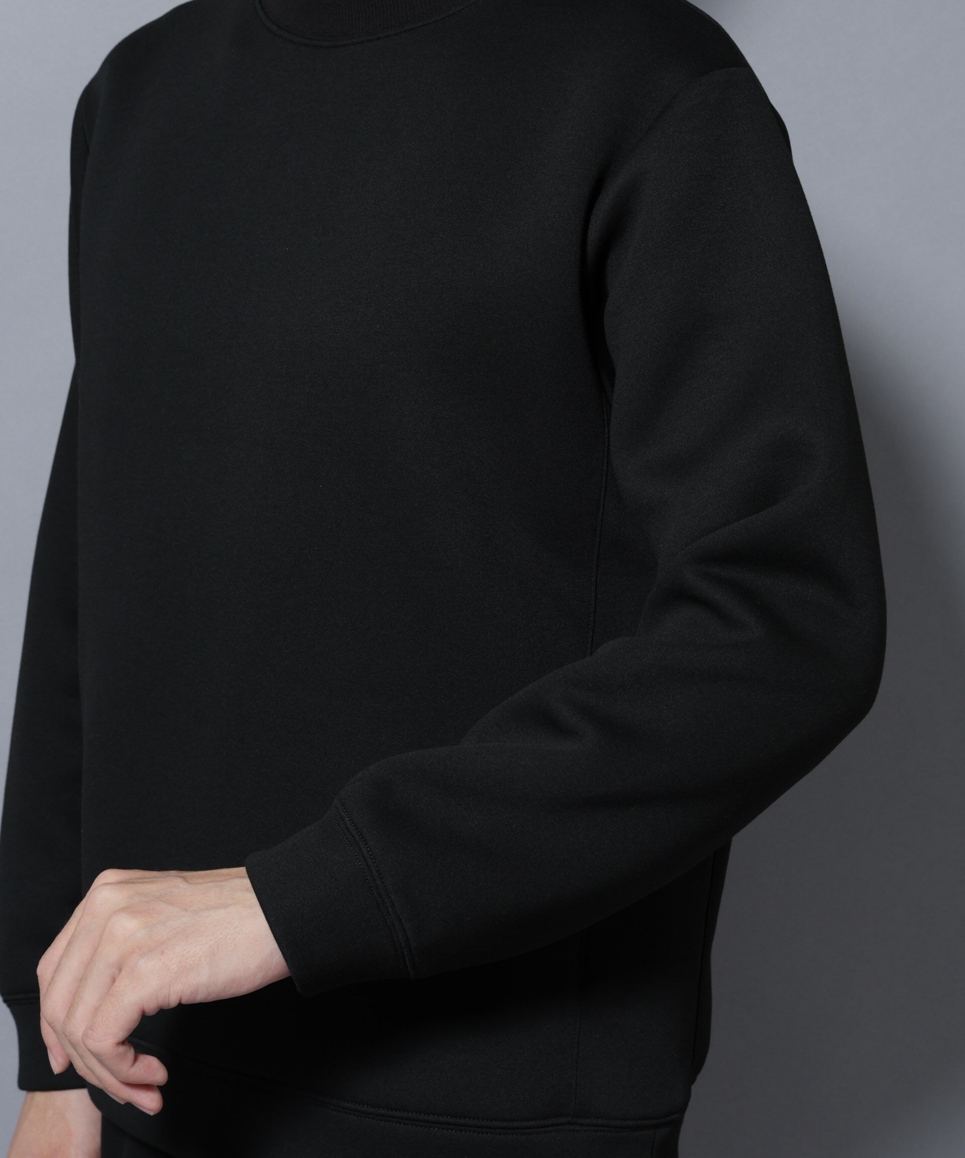 nano･universe「パネルダンボールプルオーバー 長袖(セットアップ可)」|Tシャツ・カットソー|