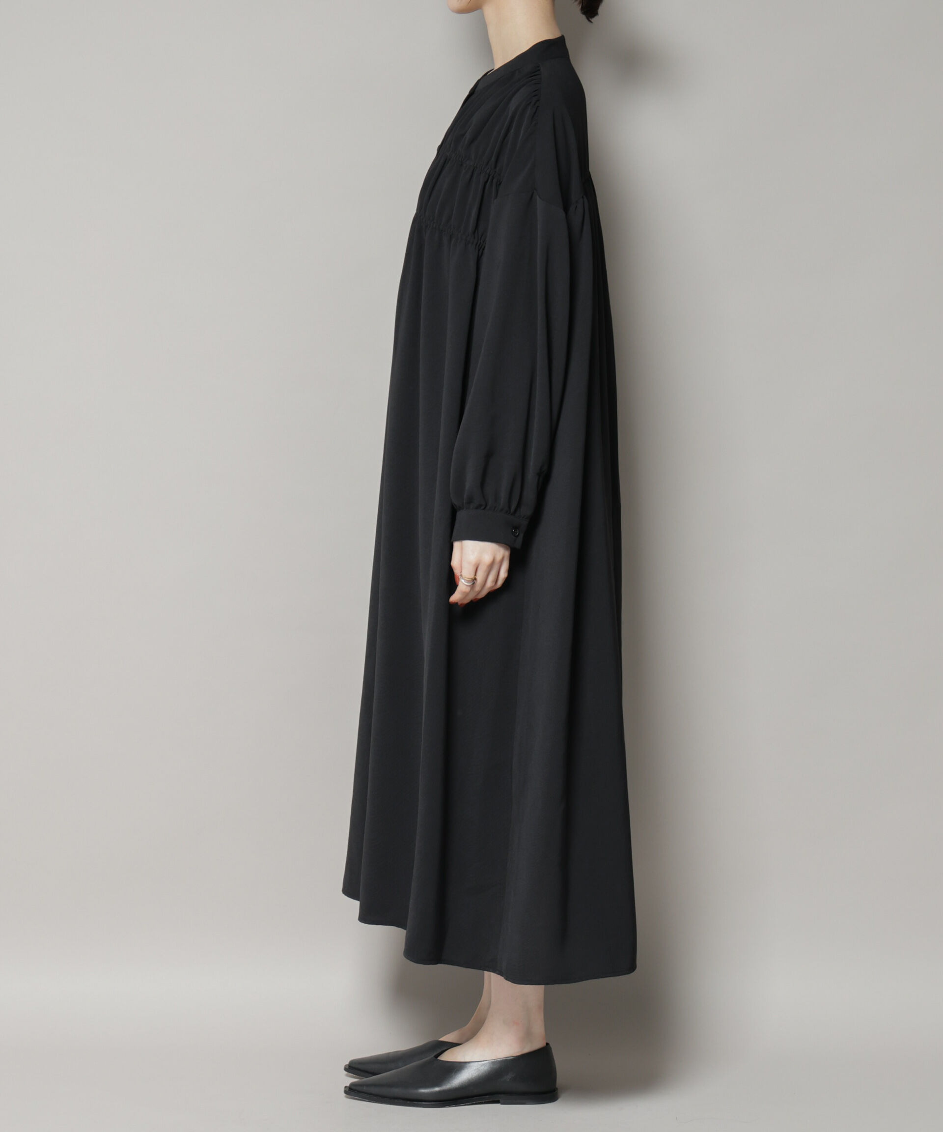 nano･universe「ギャザー切り替えデザインワンピース」|ワンピース|