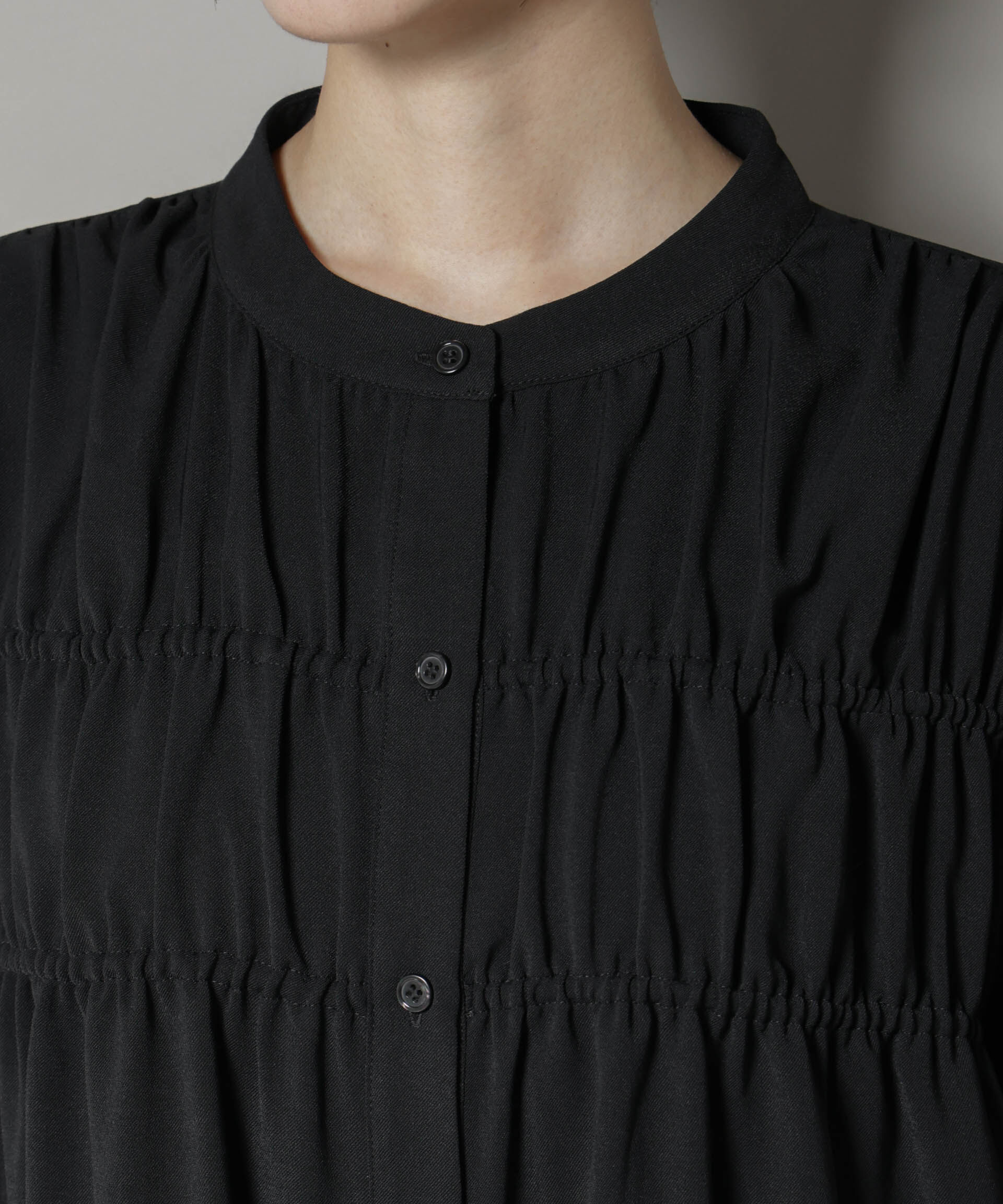 nano･universe「ギャザー切り替えデザインワンピース」|ワンピース|