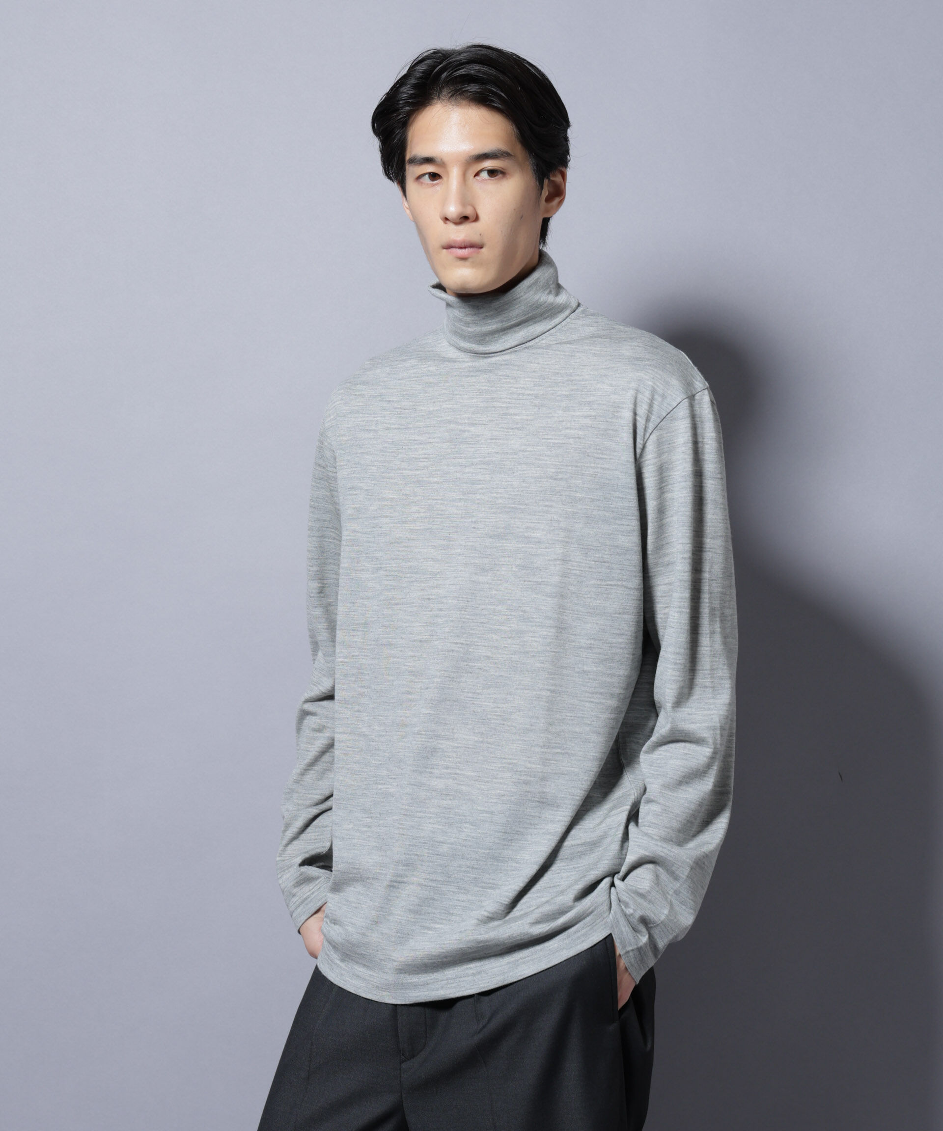 nano･universe「MIYATA&times;NANO JAPAN MADE 100%WOOL タートルネック」|Tシャツ・カットソー|