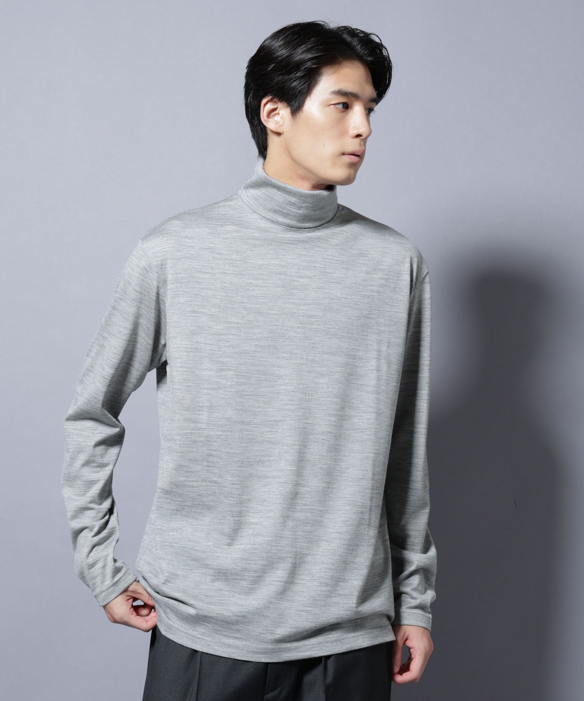 nano･universe「MIYATA&times;NANO JAPAN MADE 100%WOOL タートルネック」|Tシャツ・カットソー|