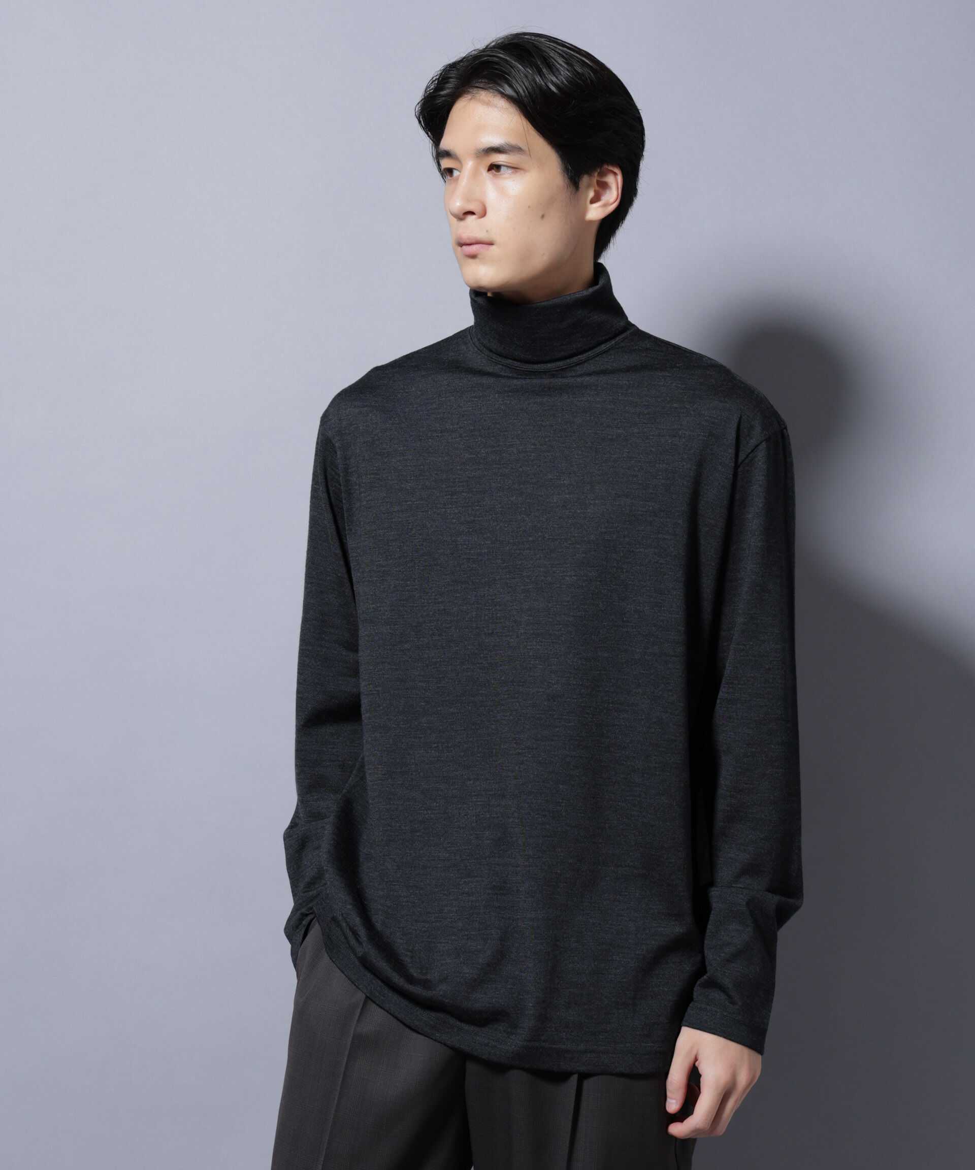 nano･universe「MIYATA&times;NANO JAPAN MADE 100%WOOL タートルネック」|Tシャツ・カットソー|