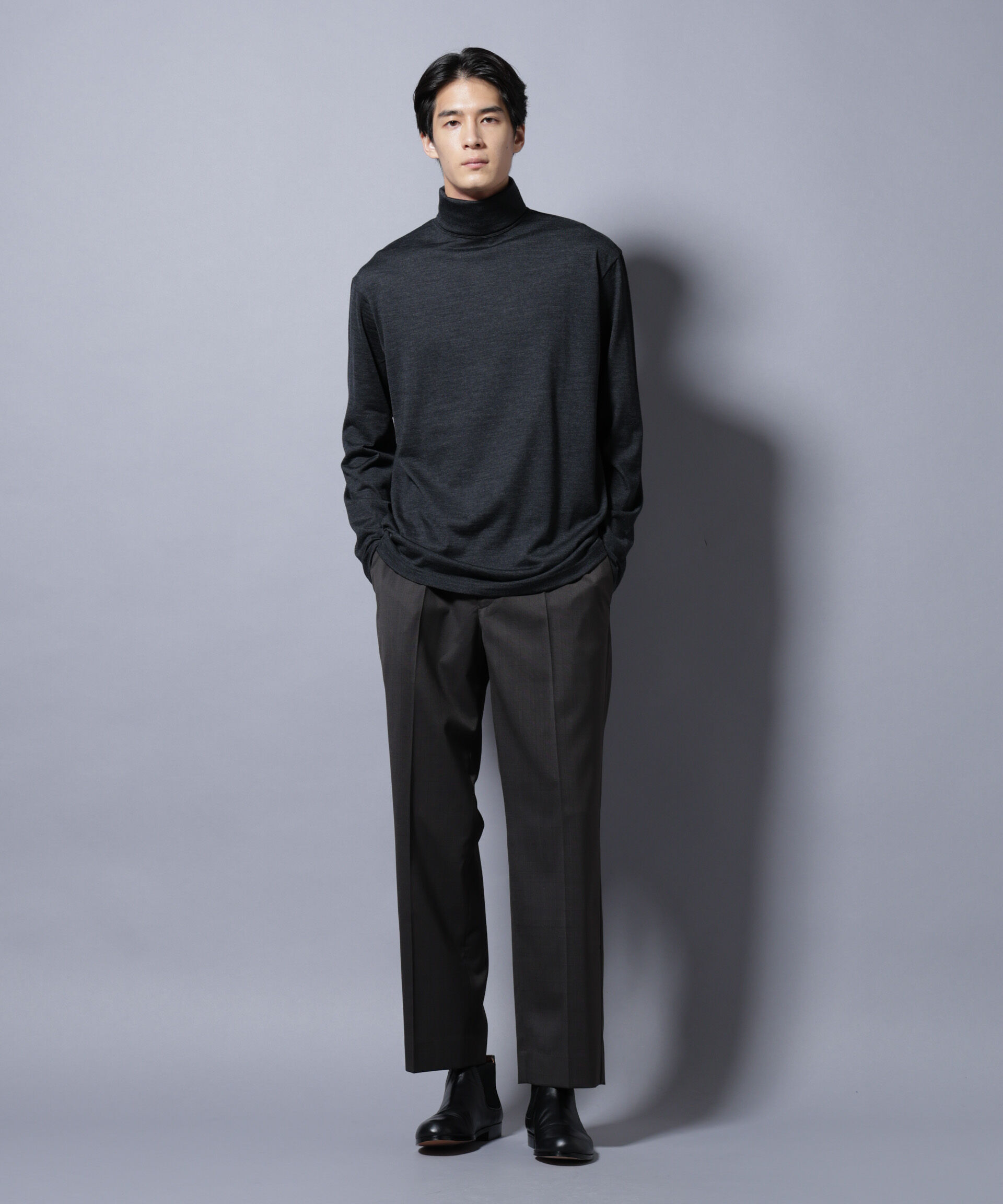 nano･universe「MIYATA&times;NANO JAPAN MADE 100%WOOL タートルネック」|Tシャツ・カットソー|