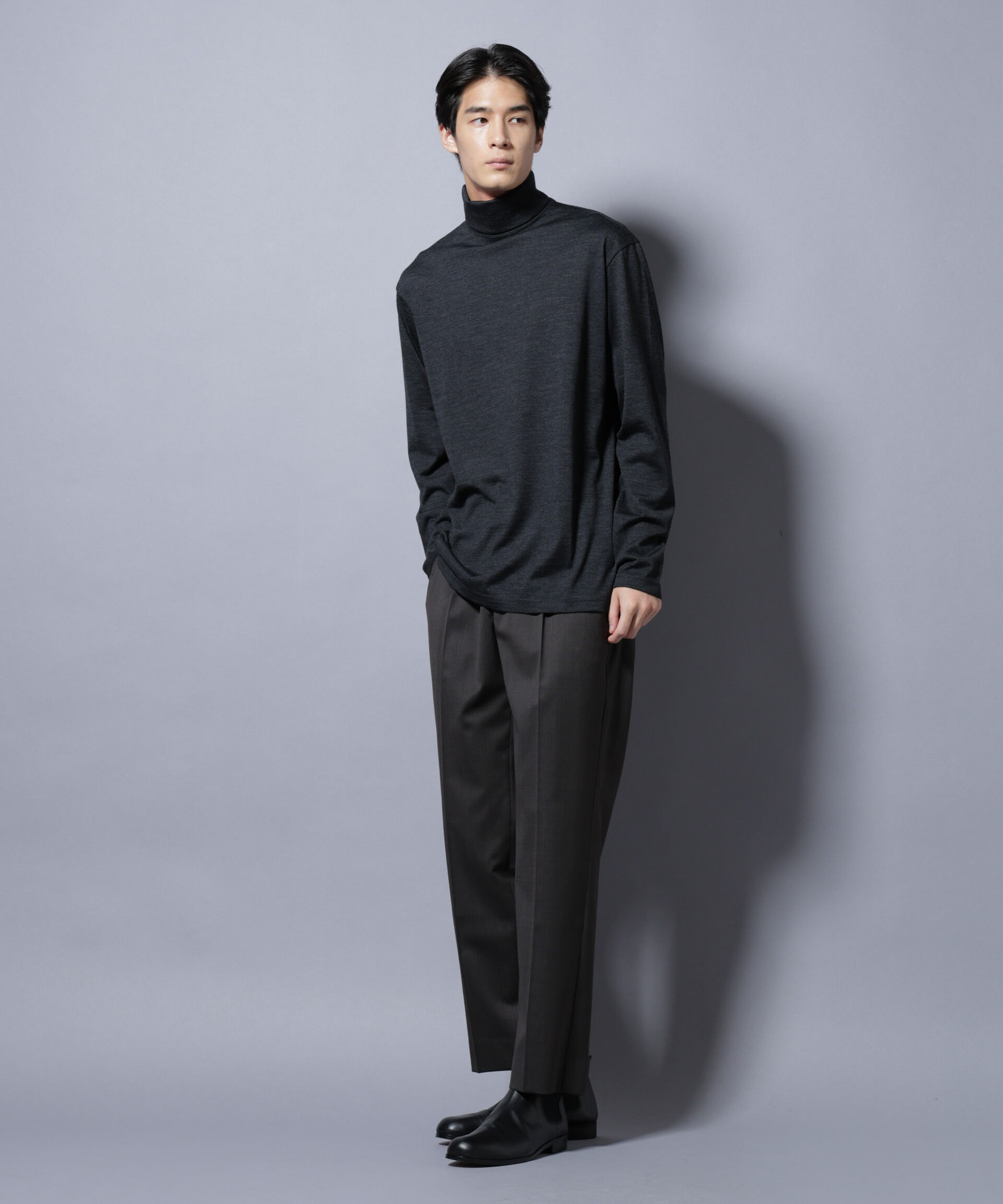 nano･universe「MIYATA&times;NANO JAPAN MADE 100%WOOL タートルネック」|Tシャツ・カットソー|