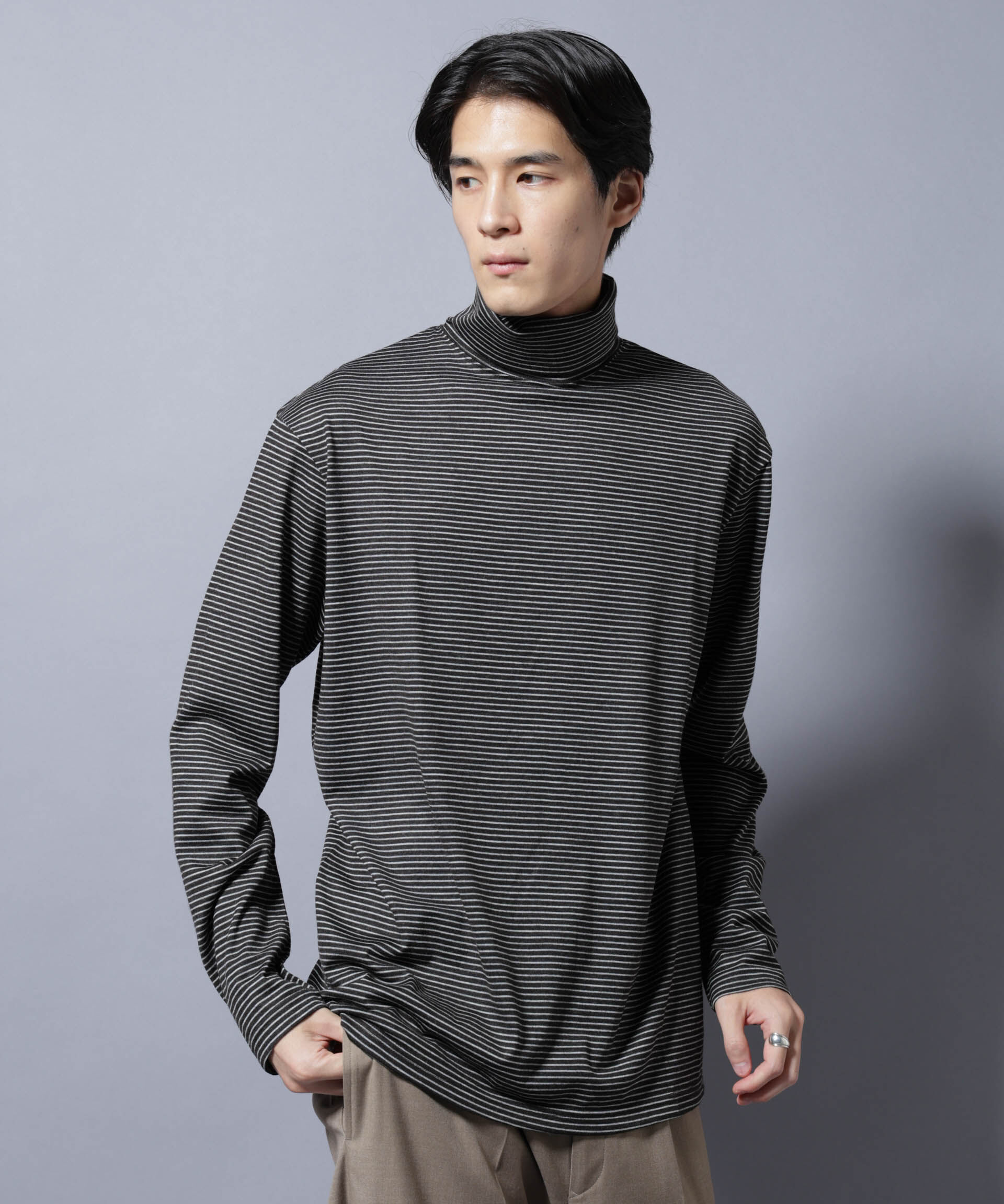 nano･universe「MIYATA&times;NANO JAPAN MADE 100%WOOL タートルネック」|Tシャツ・カットソー|