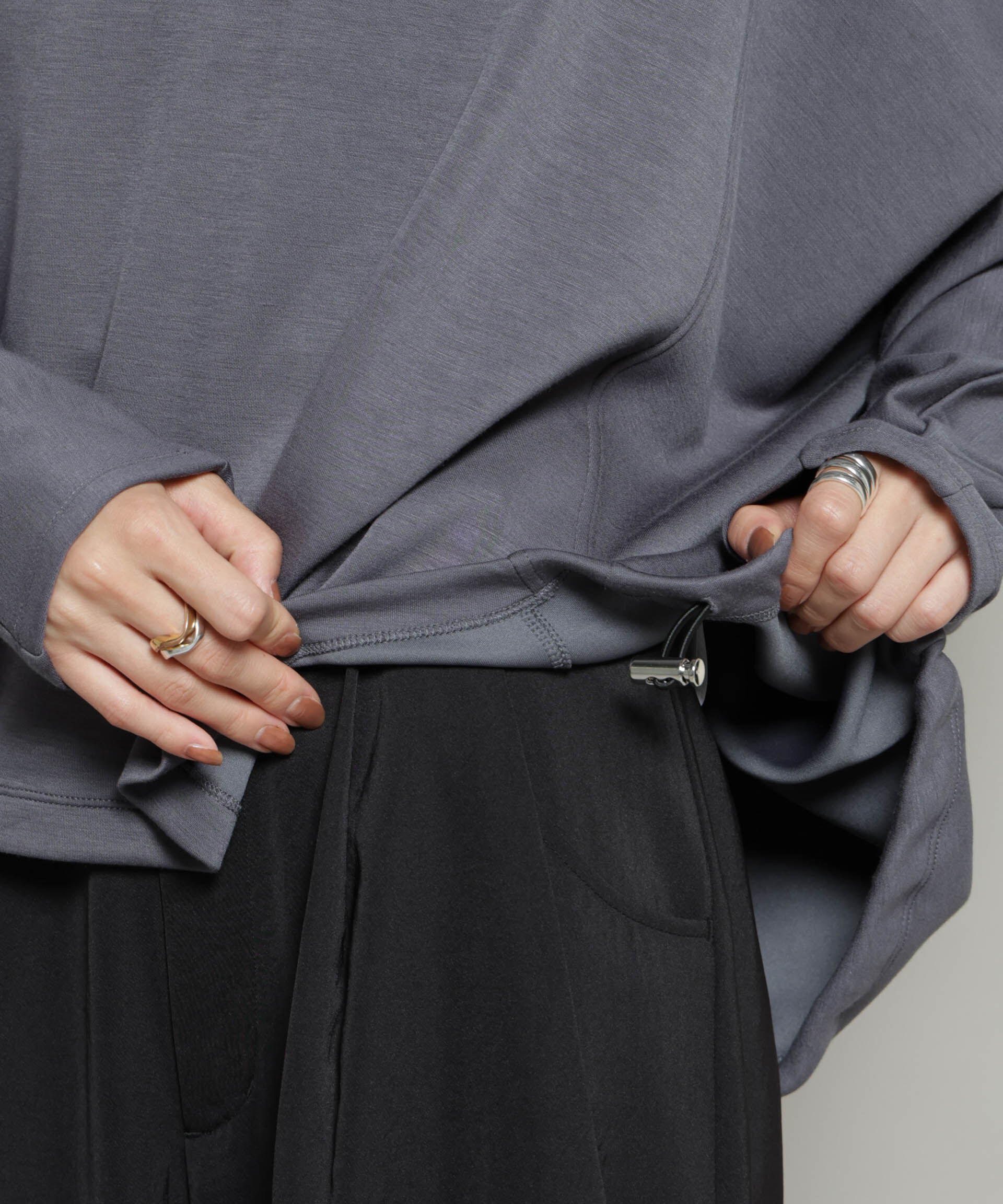 nano･universe「ドルマンスリーブバックドロストヘムカットプルオーバー」|Tシャツ・カットソー|