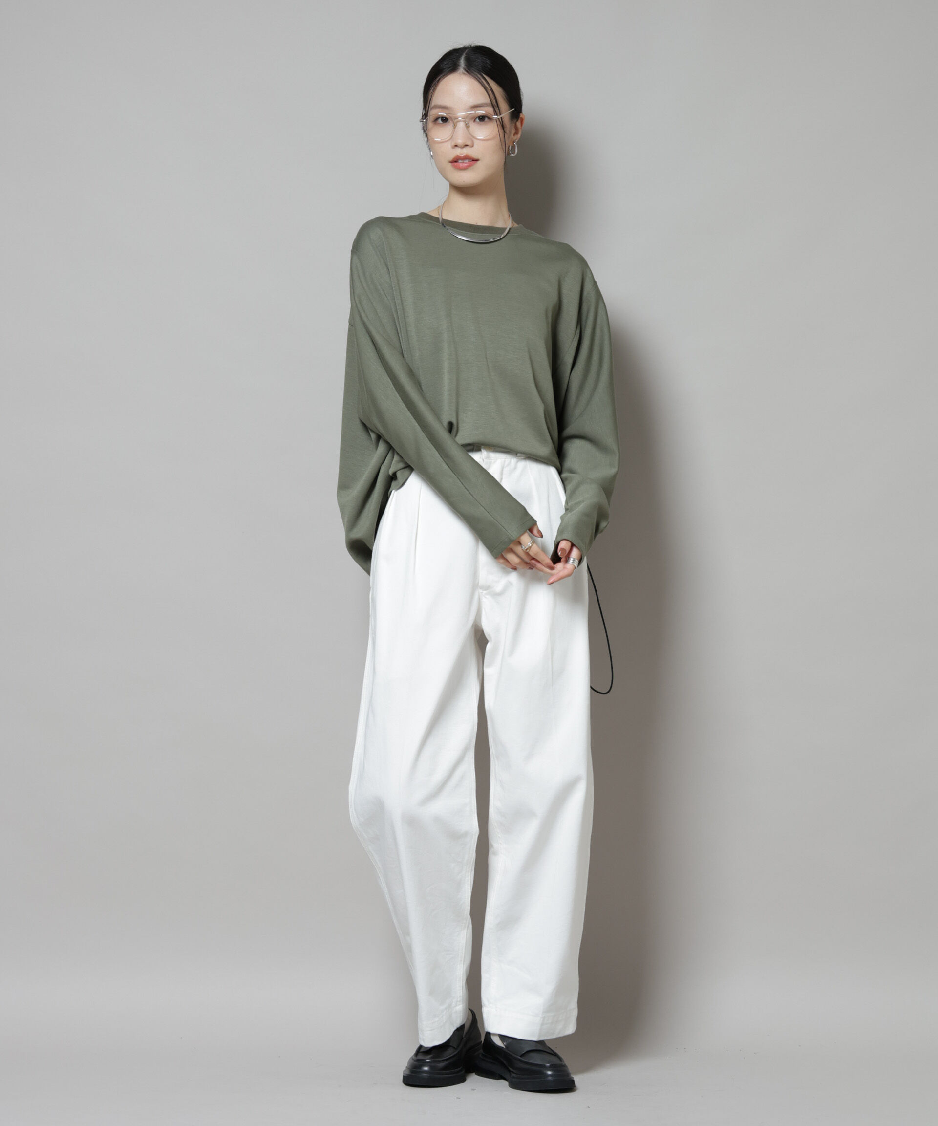 nano･universe「ドルマンスリーブバックドロストヘムカットプルオーバー」|Tシャツ・カットソー|