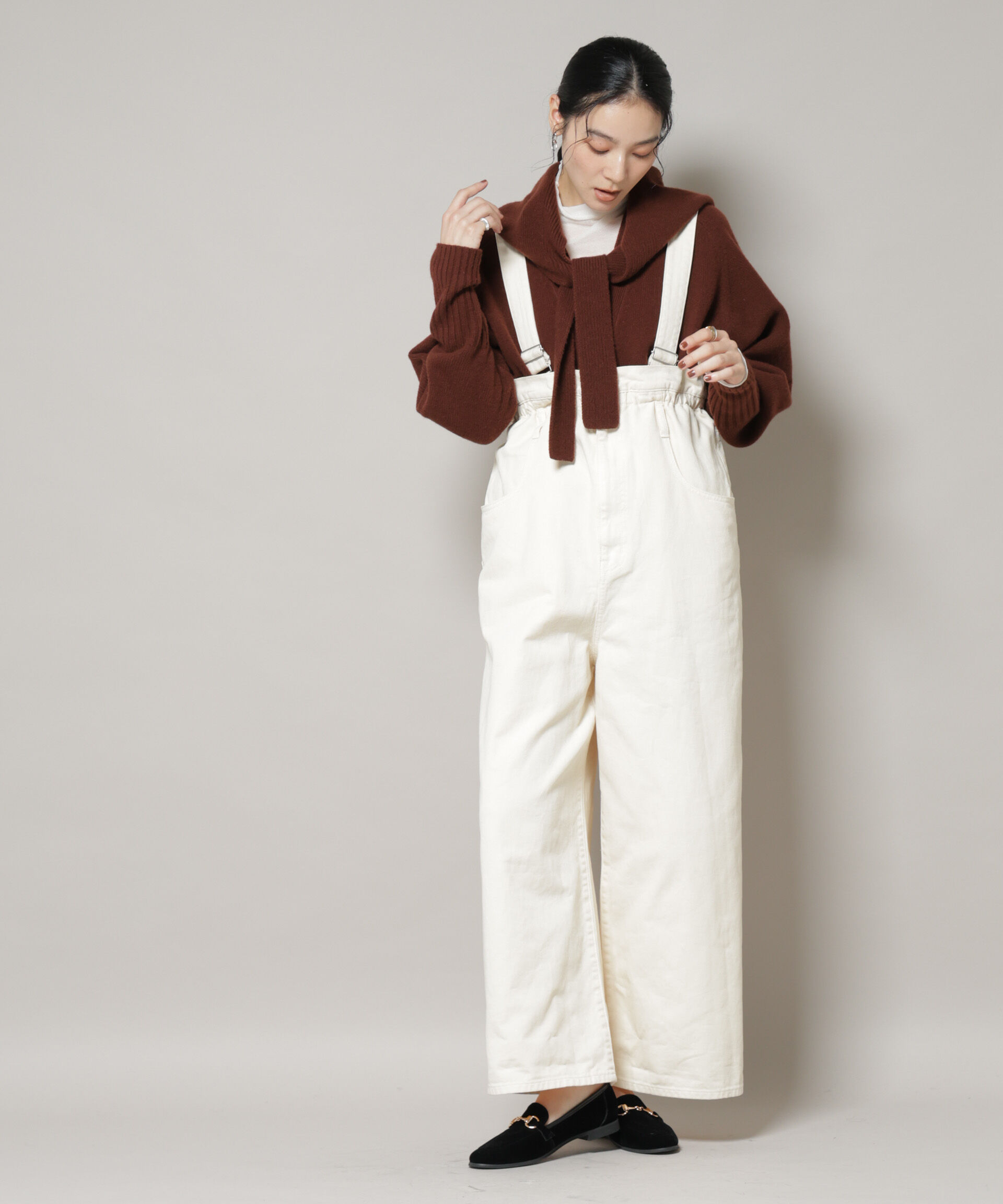 nano･universe「AQUAウールカシミヤVネックカーディガン」|ニット・セーター|