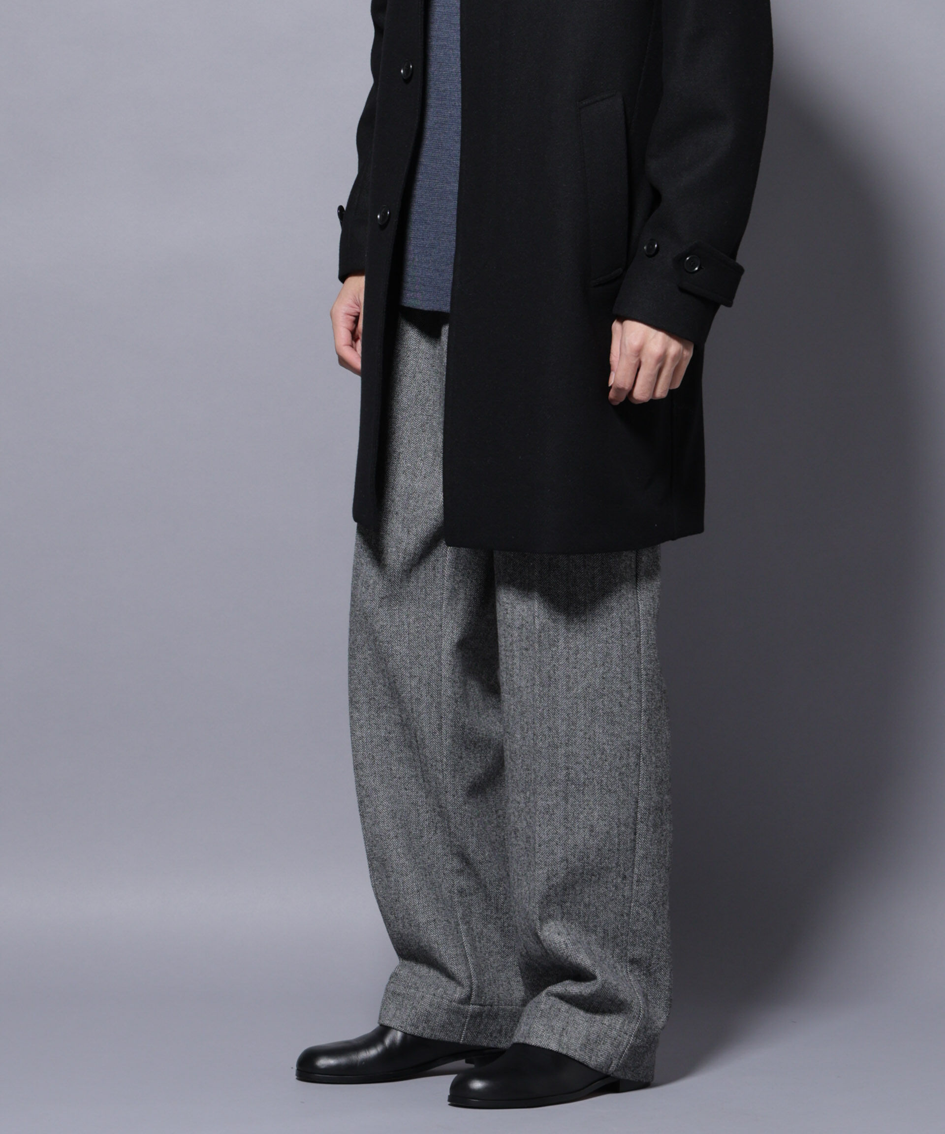 nano･universe「ヘリンボーンストレートスラックス」|チノ|