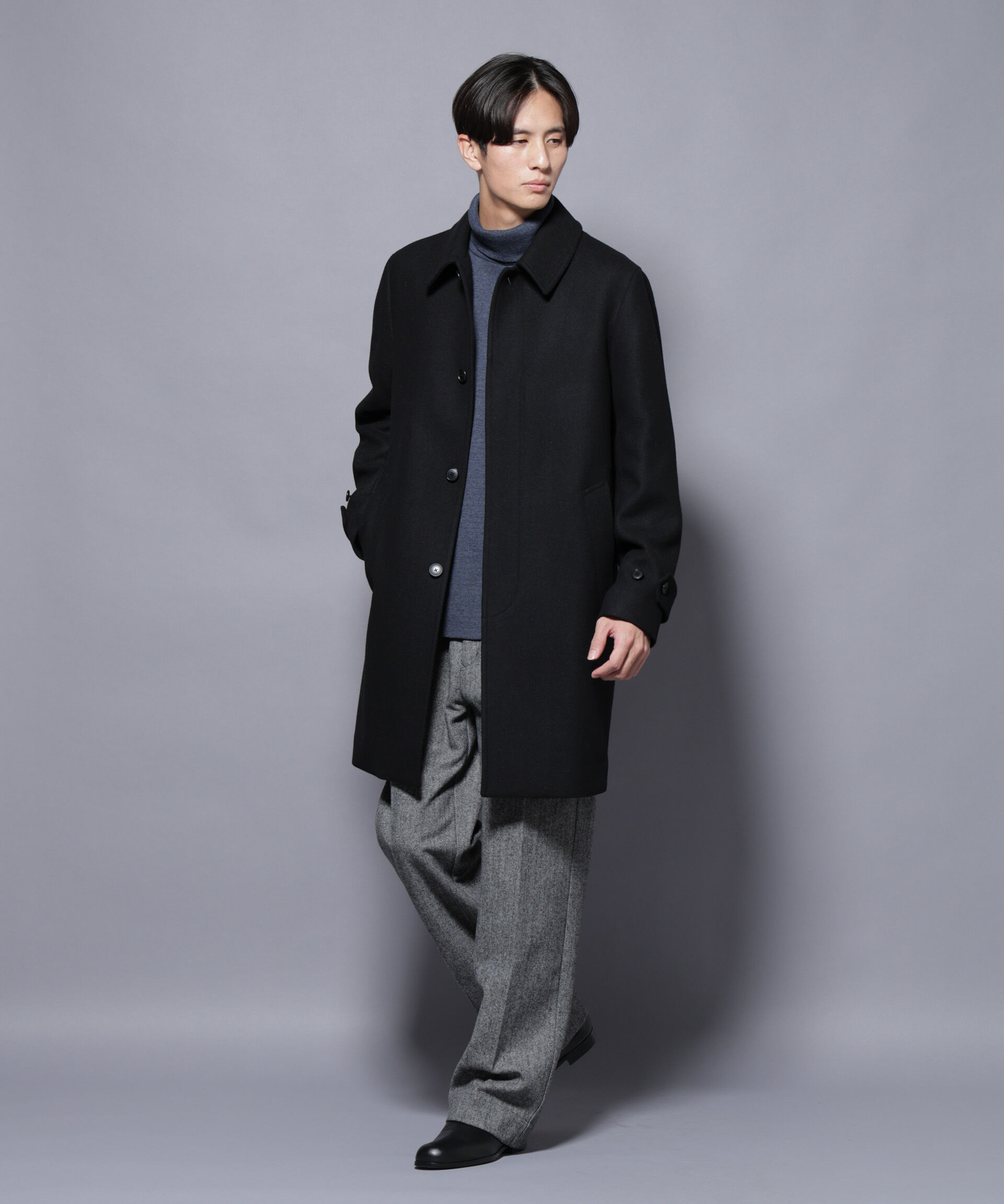 nano･universe「ヘリンボーンストレートスラックス」|チノ|